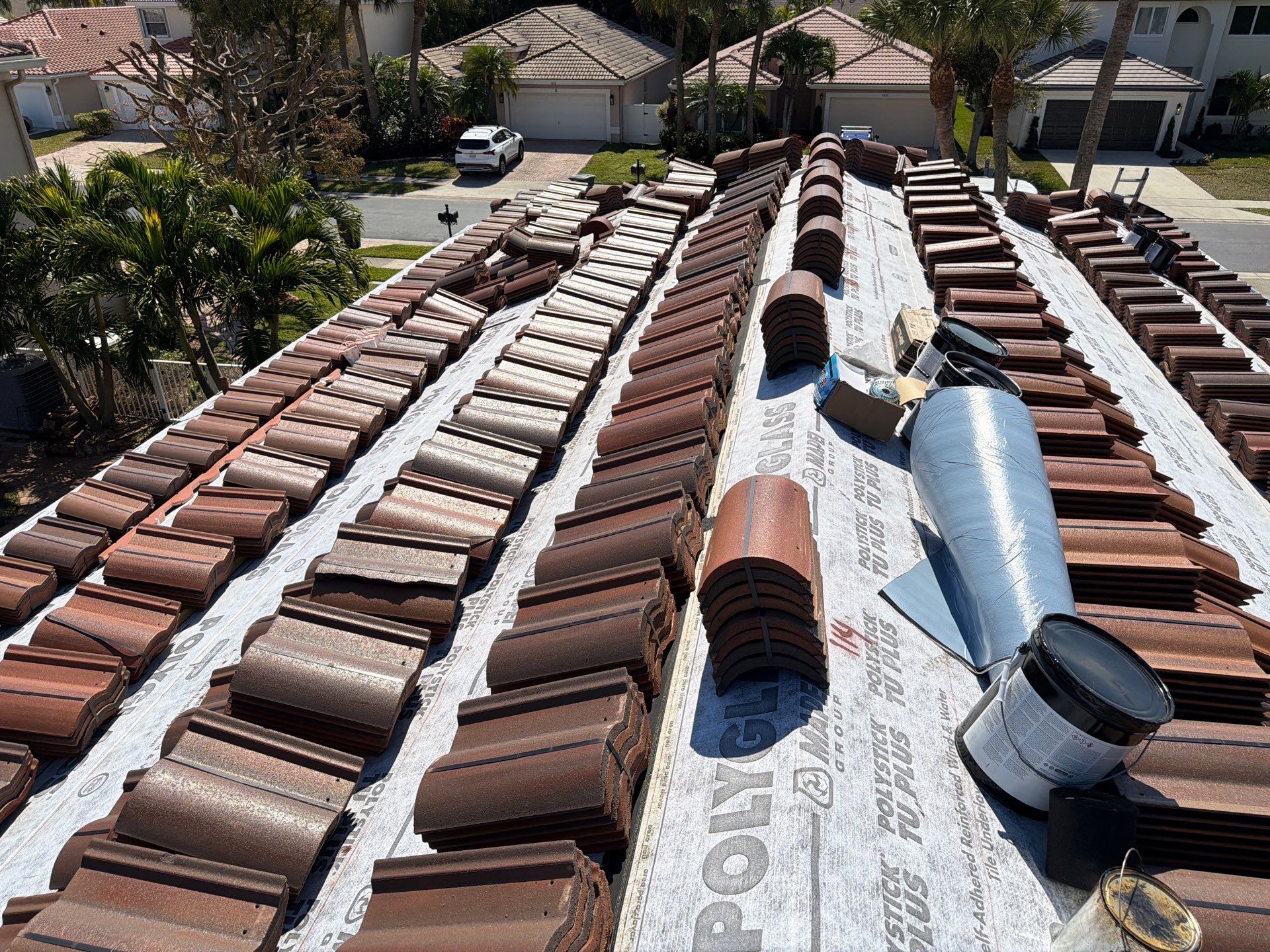 Residential Roofing Installation using Crown by BLUES BROTHERS CONSTRUCTION CORP