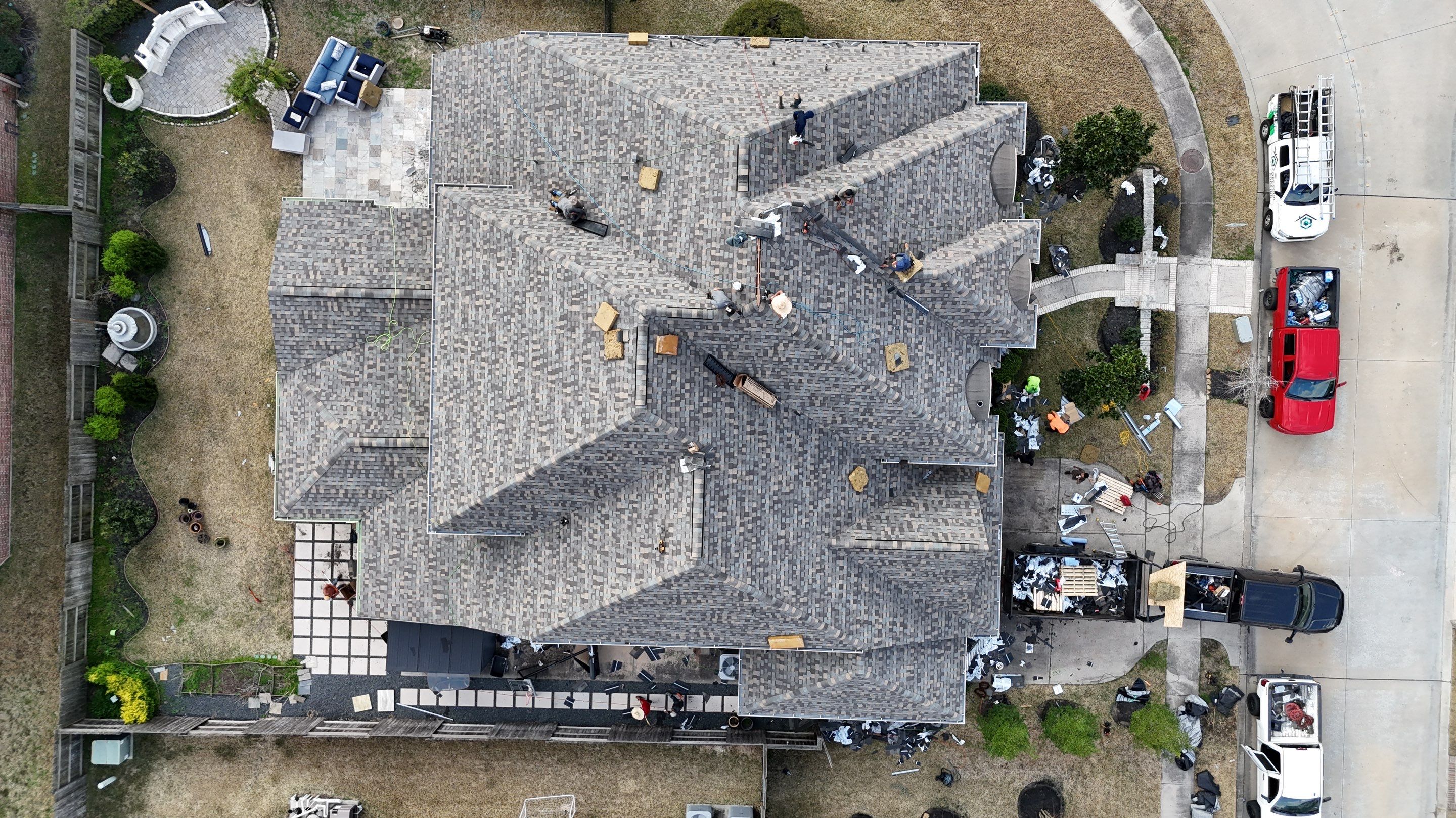 Roof Replacement in Cypress after Customer sustained Hail Damage! by Core Four Roofing