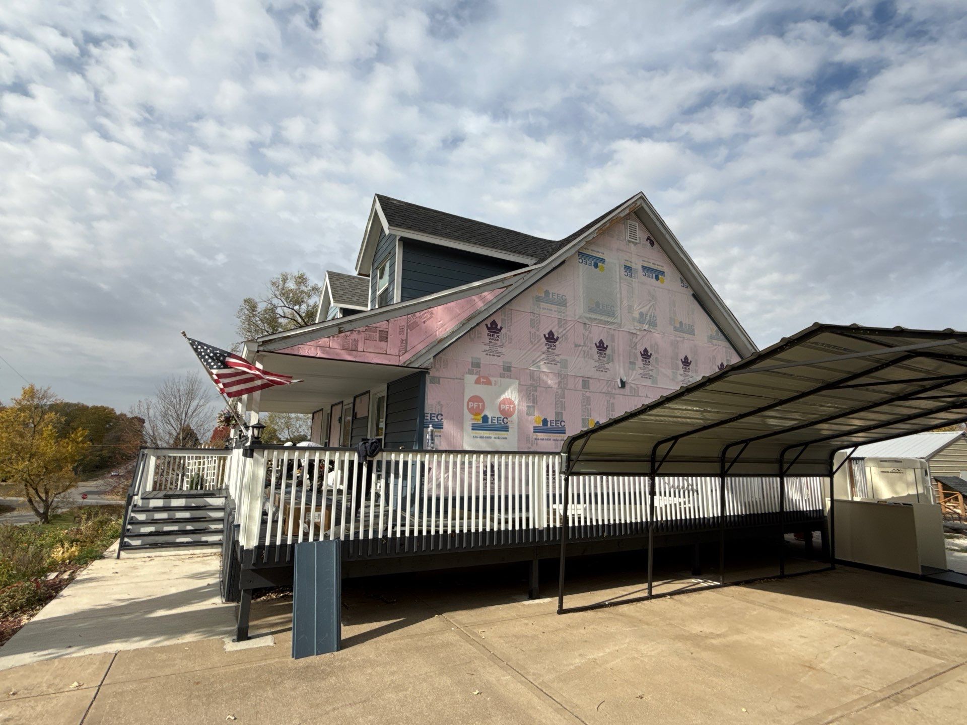 Out with the Old , in with the Blue  by EEC  Windows, Siding & Roofing 