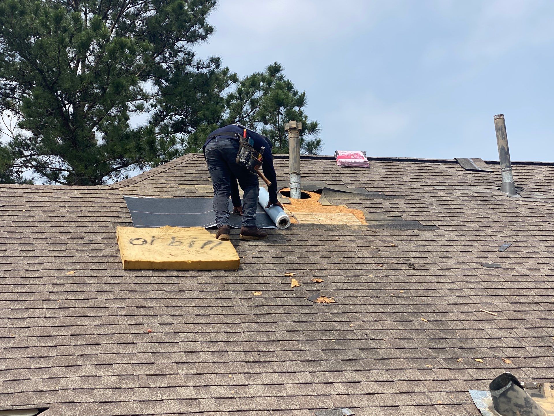 Hail Damage using Owen's Corning Duration (Lifetime) Shingles by Roof Repair Company