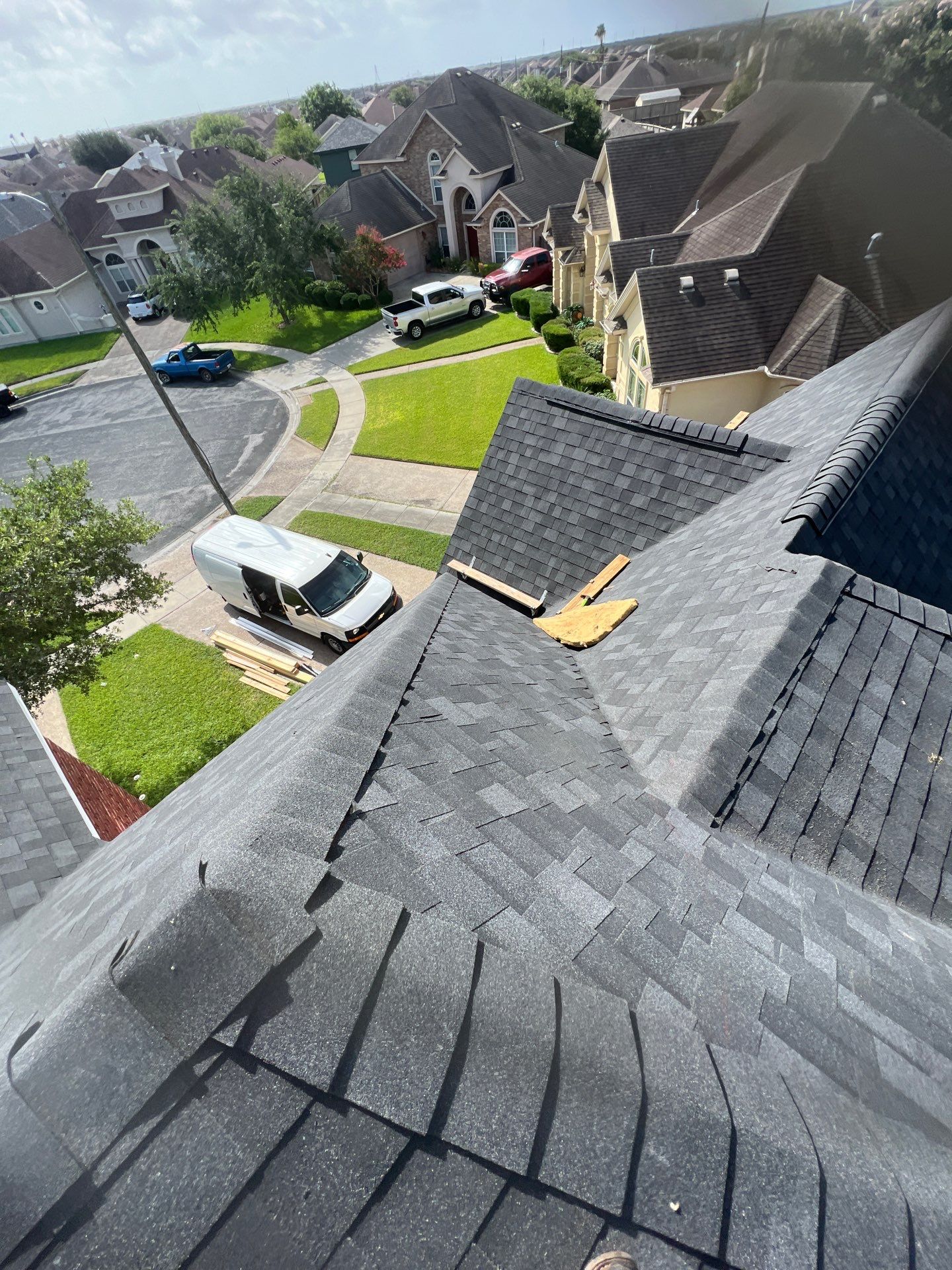 Steep and High...Let's get It! by Bayfront Roofing and Construction