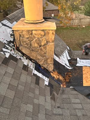 Chimney Reflash and Structural Valley Repair - Hidden Rot Discovery - Edmond, OK