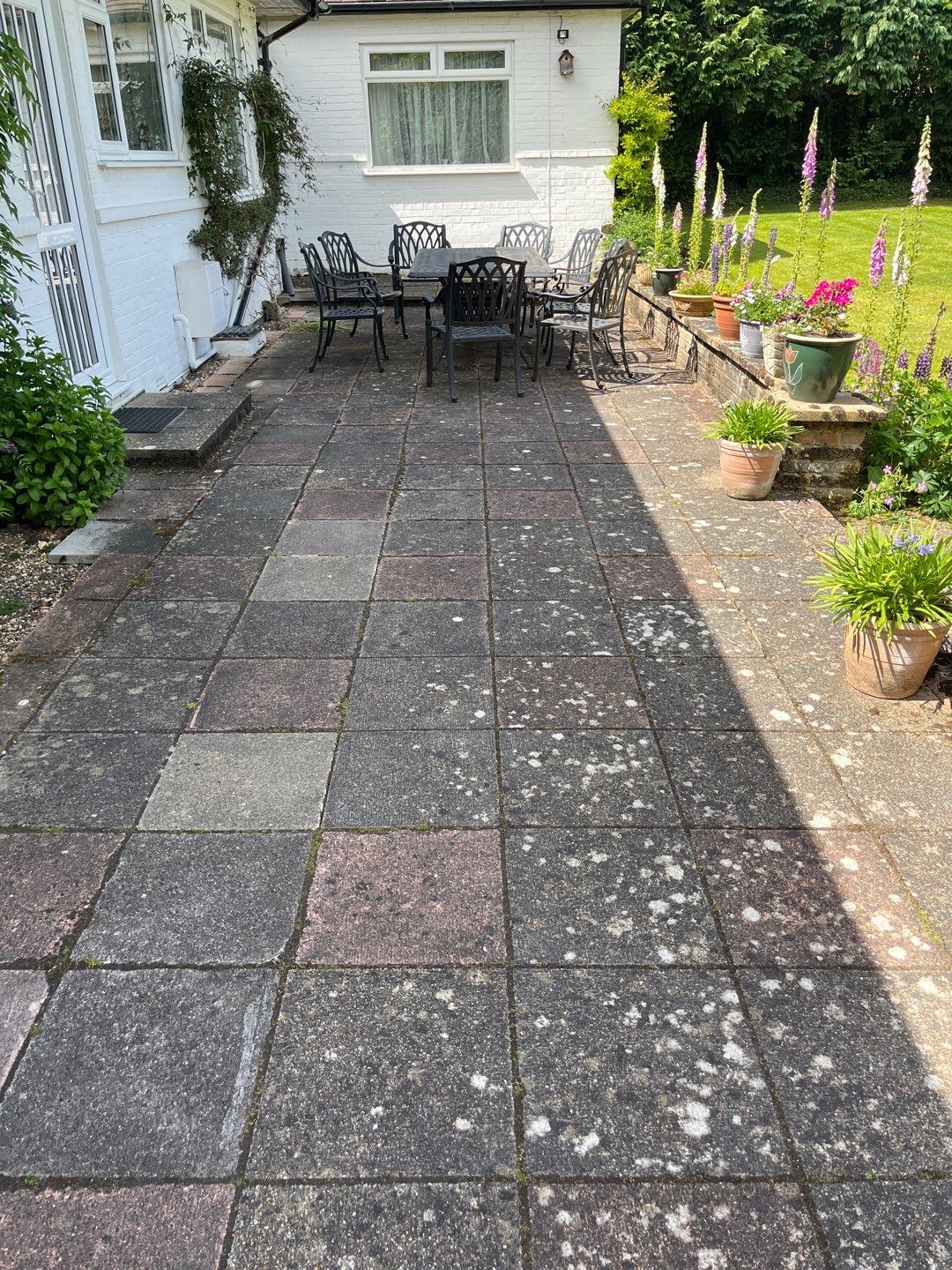 Patio Clean using honda 21 ltr/min by Ges Exterior Cleaning ltd