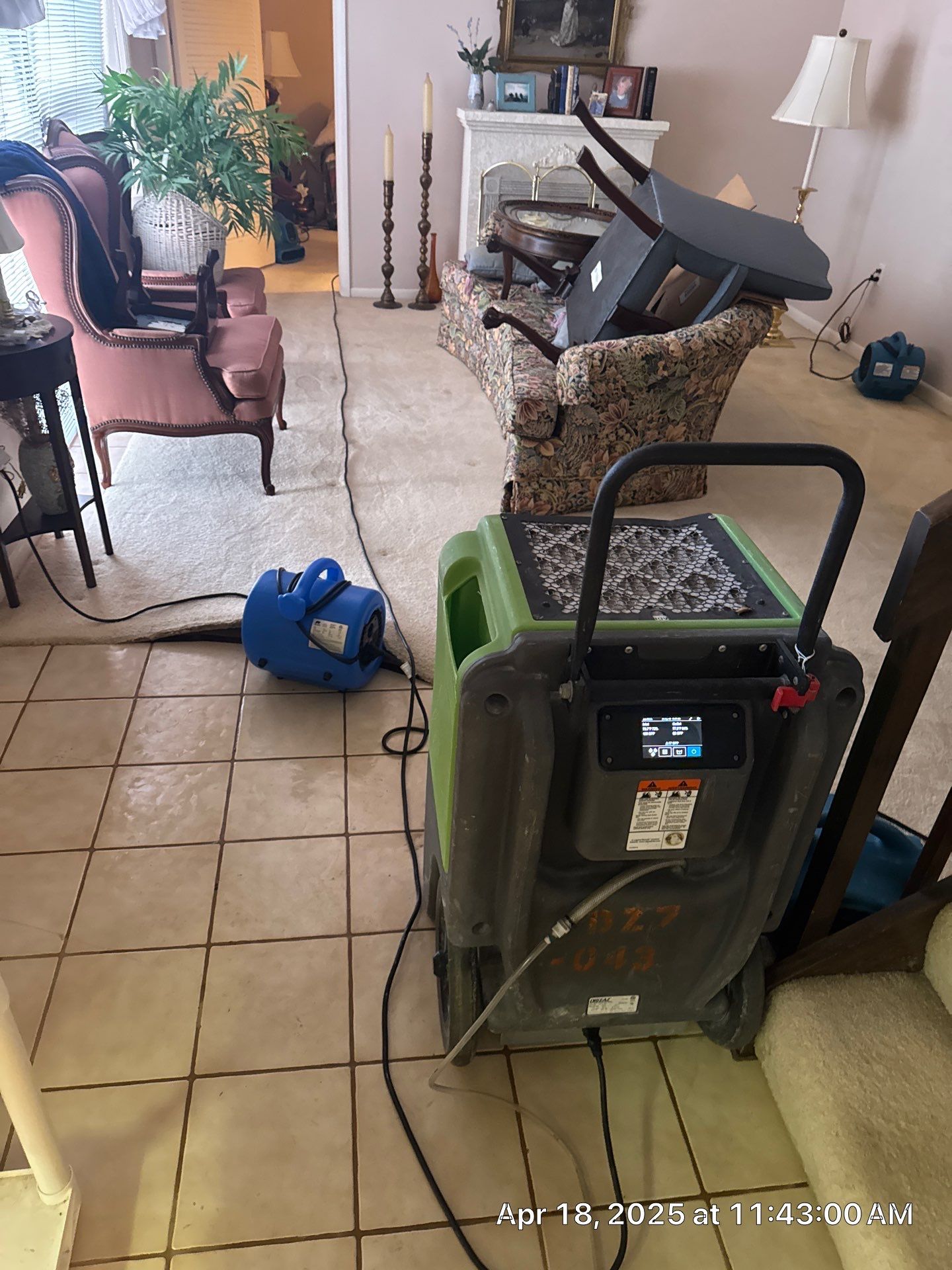 Water Damage using Drying Equipment by SuperClean 