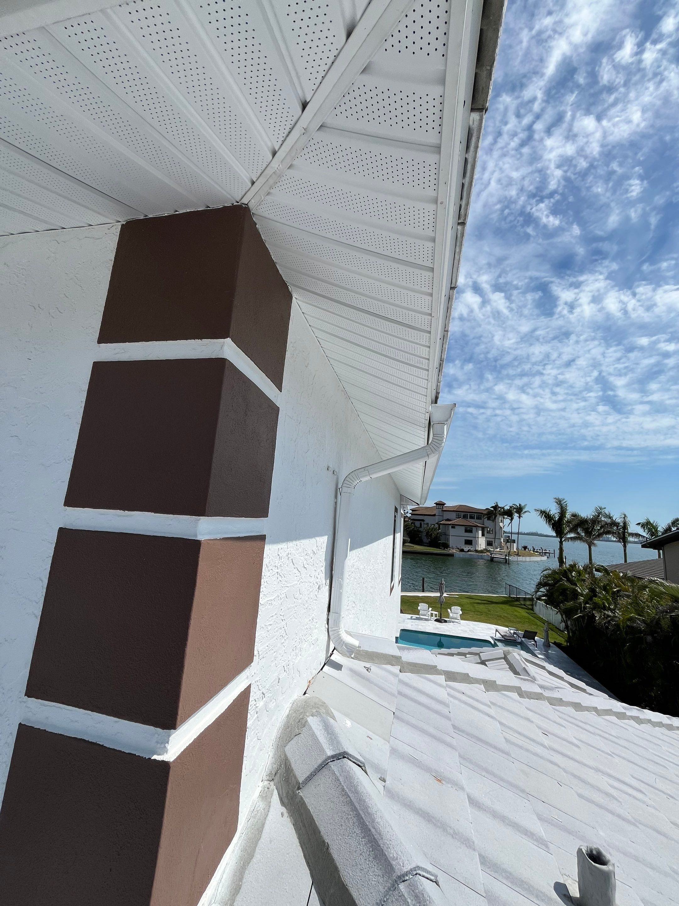 Repainting and Upgrading Gutters in Sarasota FL by Gutter Professors