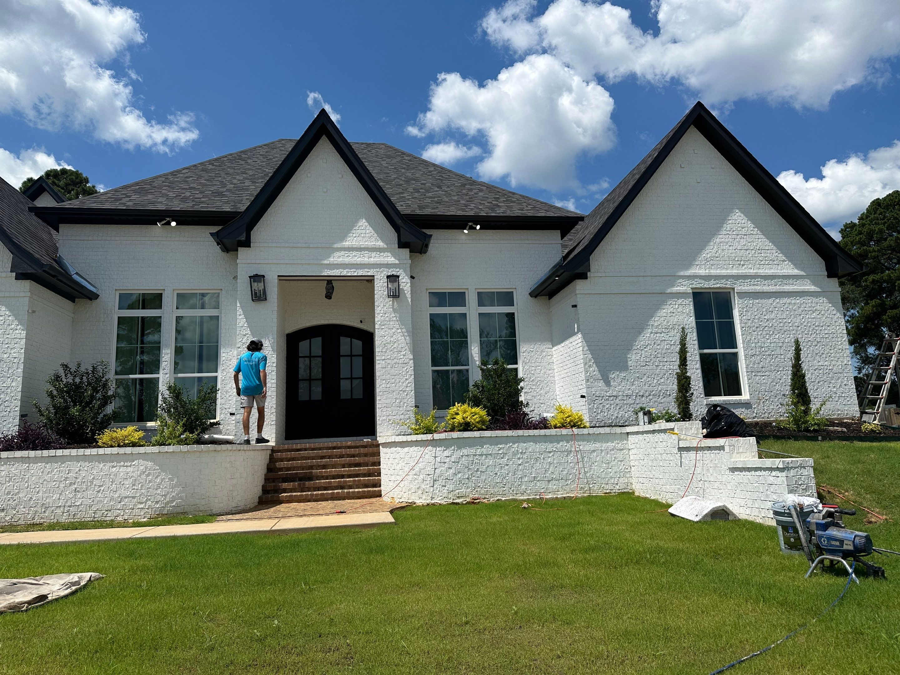 Exterior Painting in Longview, TX | Roof & Eaves in Elegant Black by Quality Coats Painting