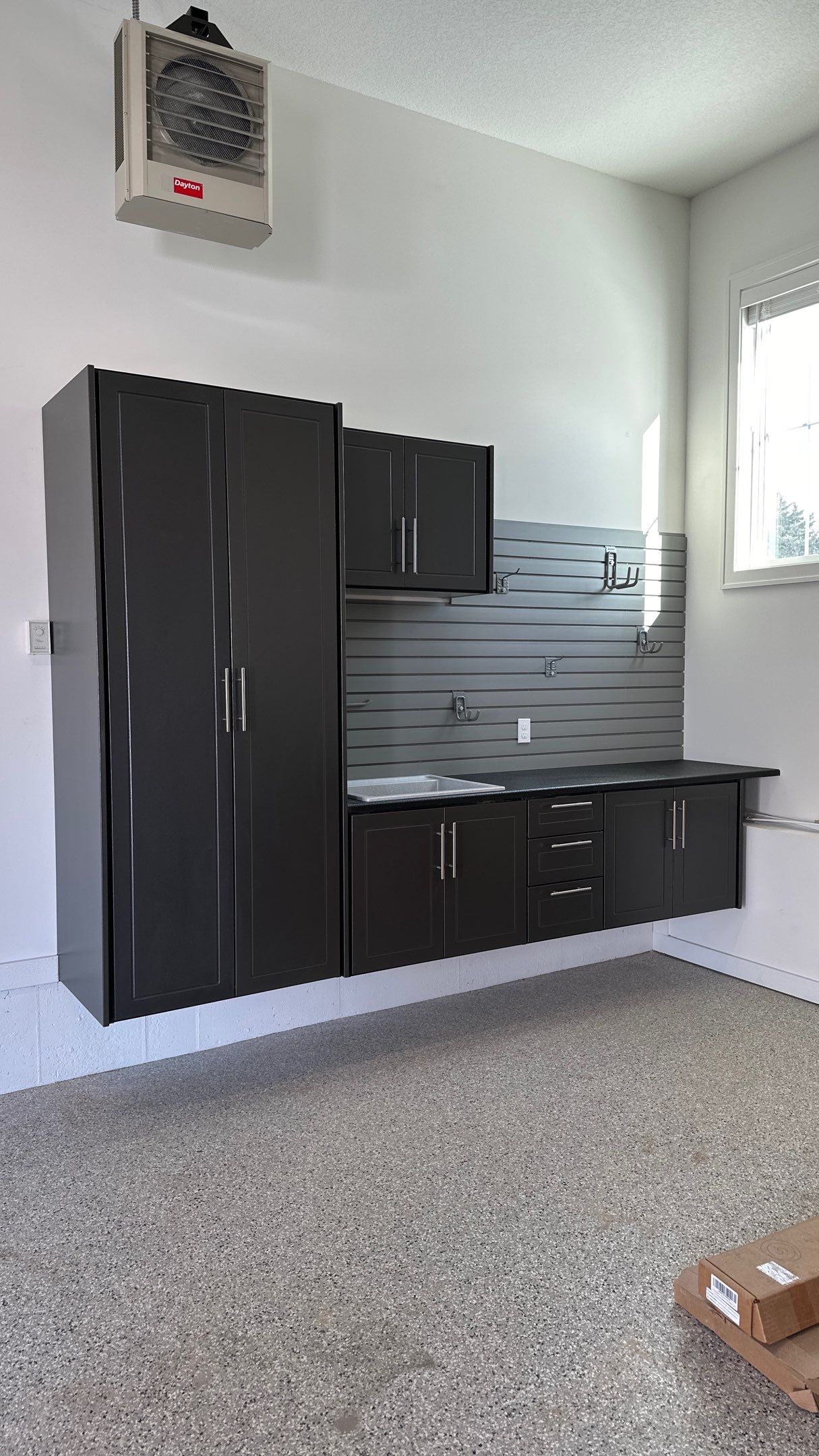 Mark S. chose Pewter powder for his cabinets.  by Banner Garage
