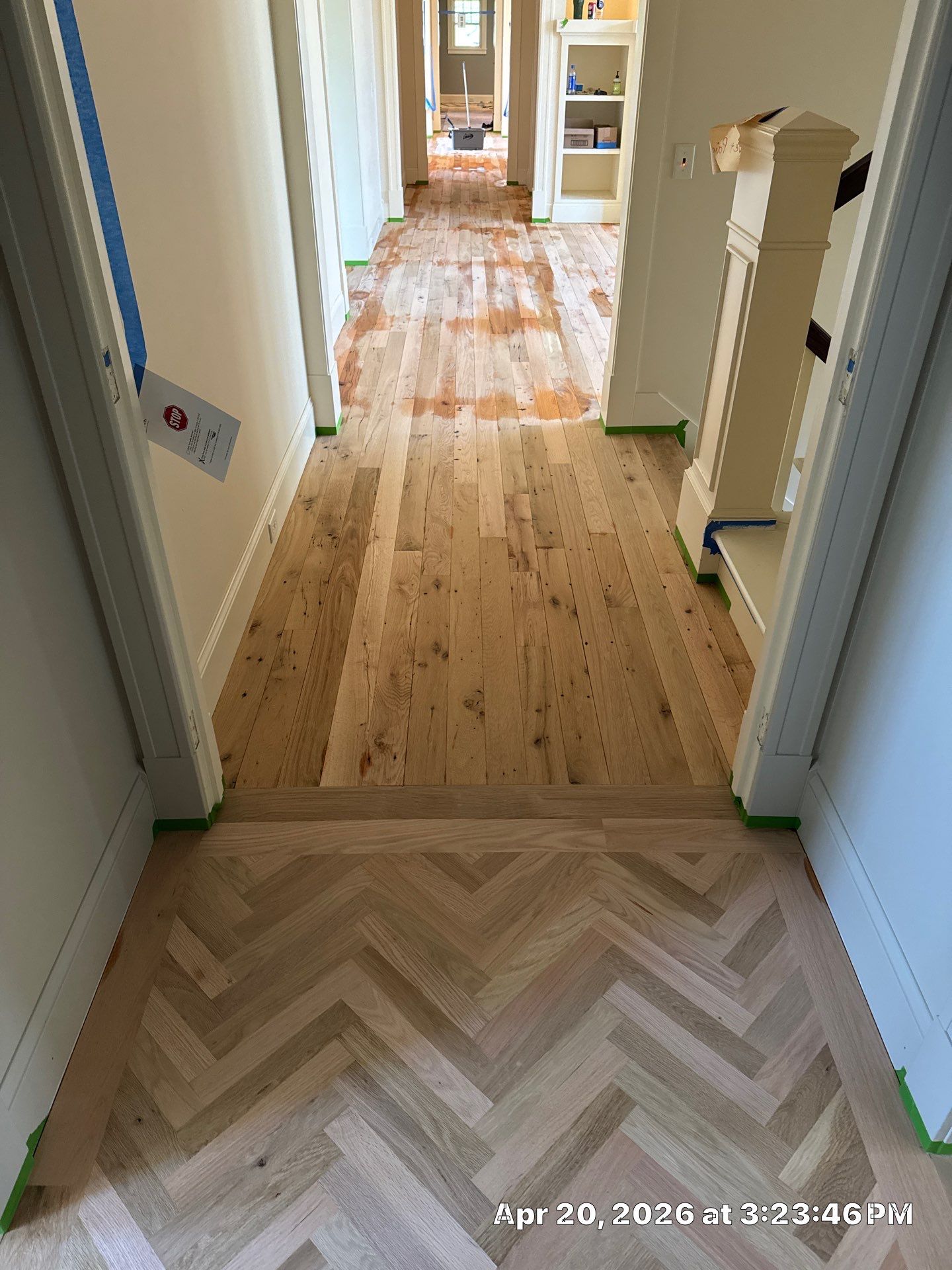 Sand and Finish, Herringbone Feature! by RTBaldwin Hardwood Floors