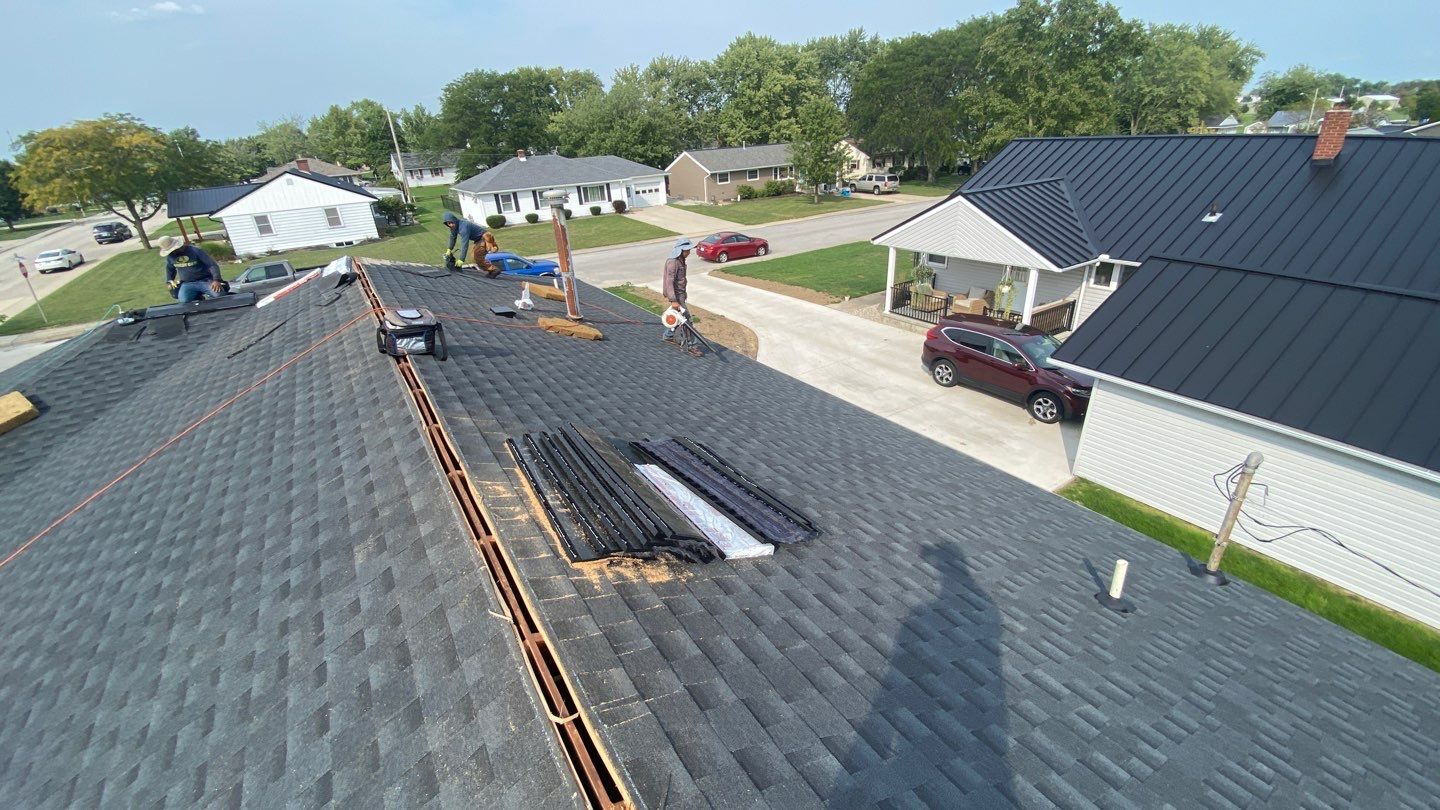 Residential Roofing Installation using GAF Timberline HDZ Charcoal by Nitro Roofing and Construction
