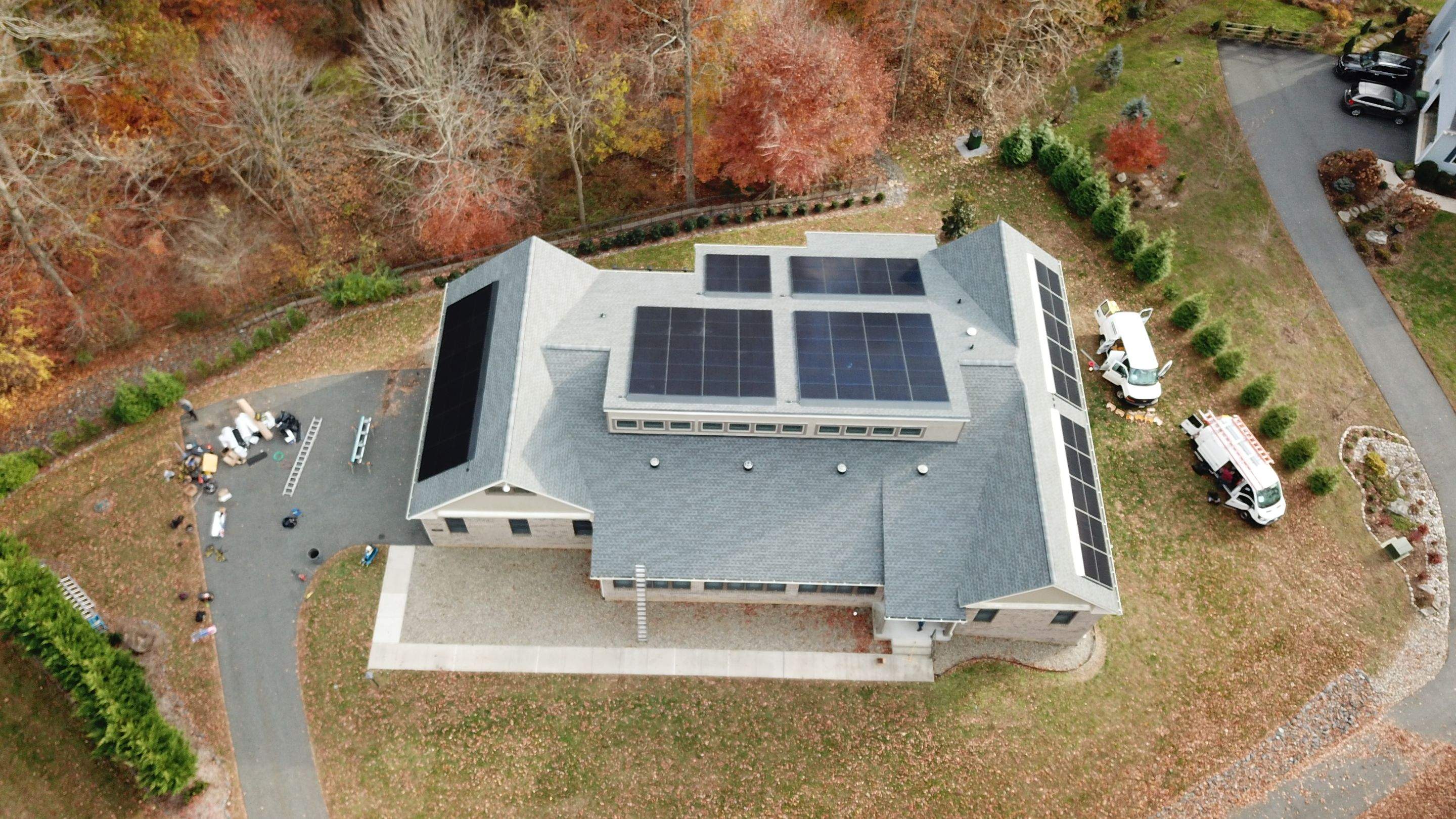 Solar Roof using GAF Decotech integrated panels by American Home Contractors