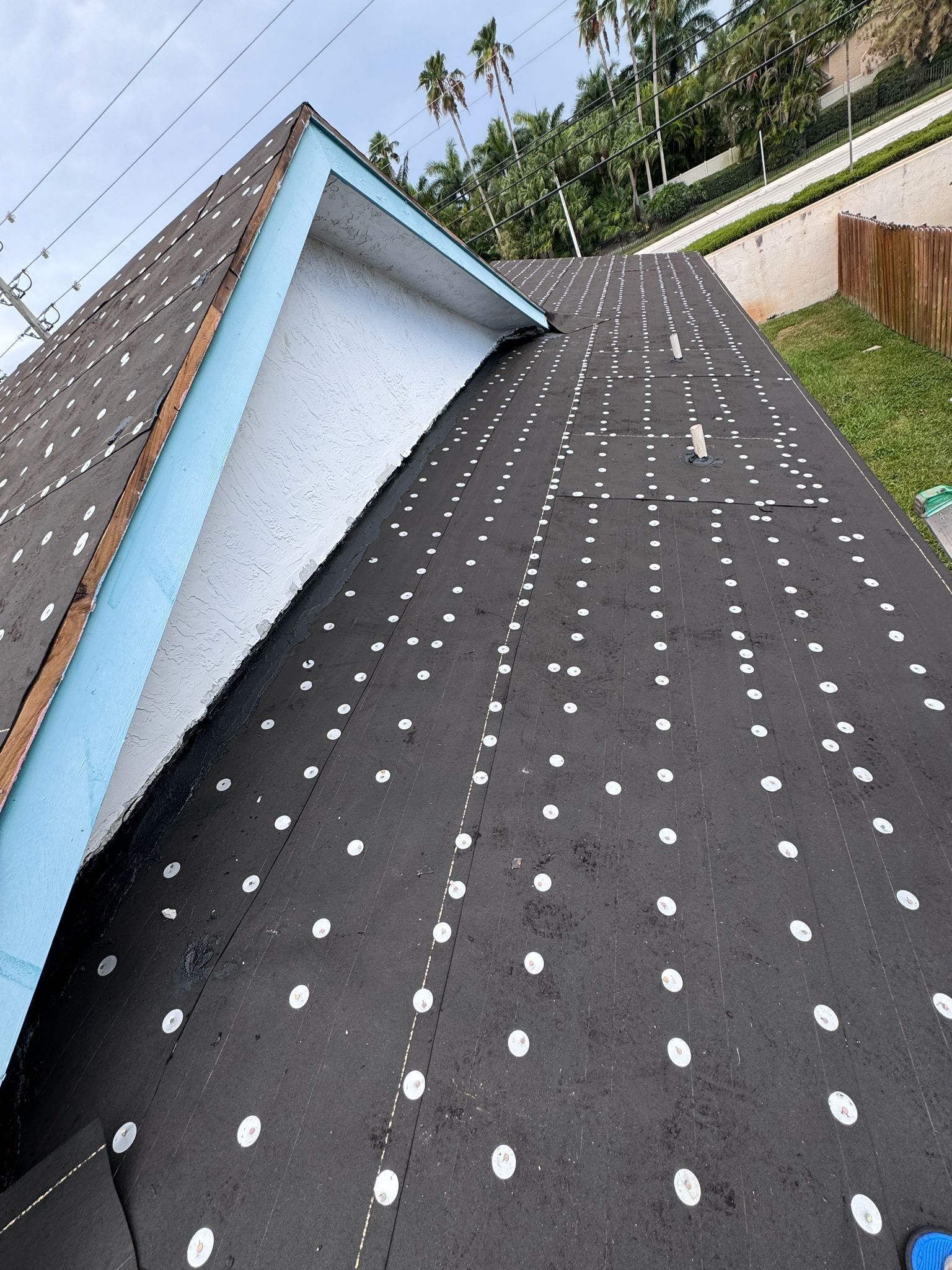 Residential Roofing Installation using 1" Nail strip metal roof by BLUES BROTHERS ROOFING