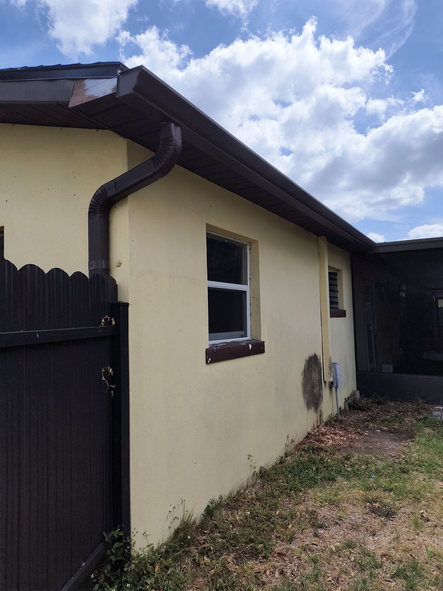 Musket Brown 6-Inch Gutters in Tampa FL by Gutter Professors
