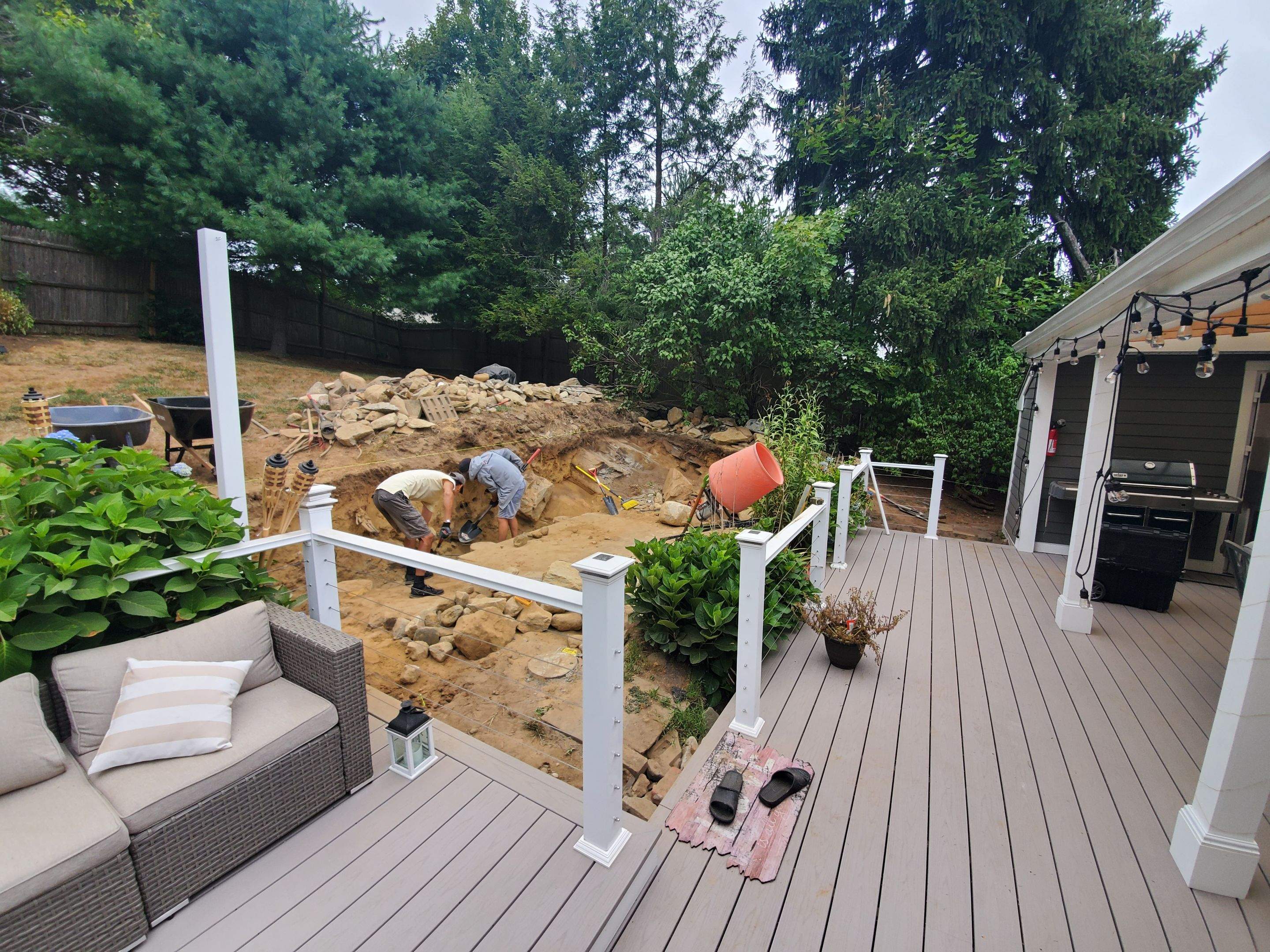 Porch/Deck Construction using AZEK by UBrothers Construction