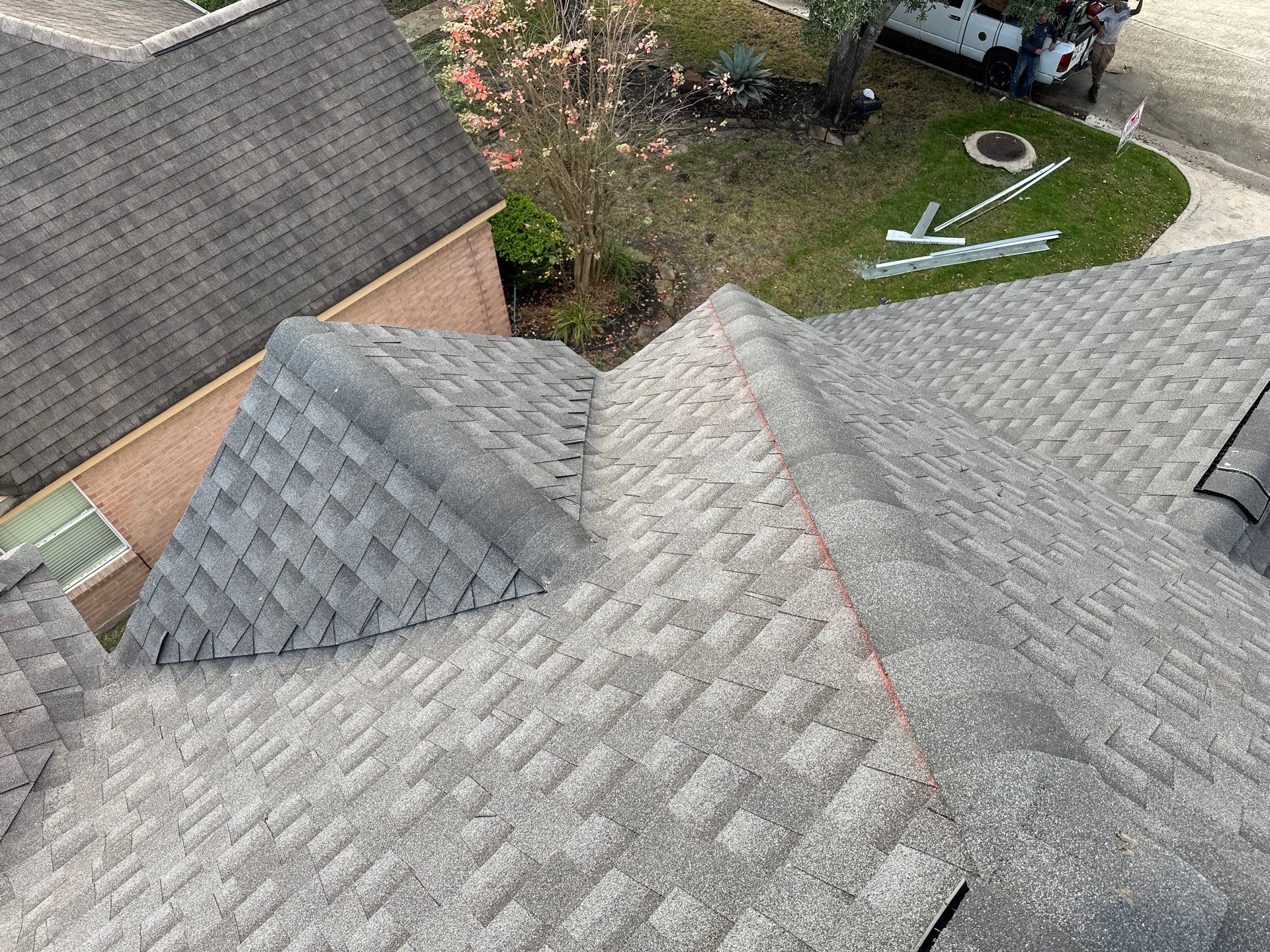 GAF HDZ CHARCOAL W/ PREMIUM RIDGE Z by Motion Roofing