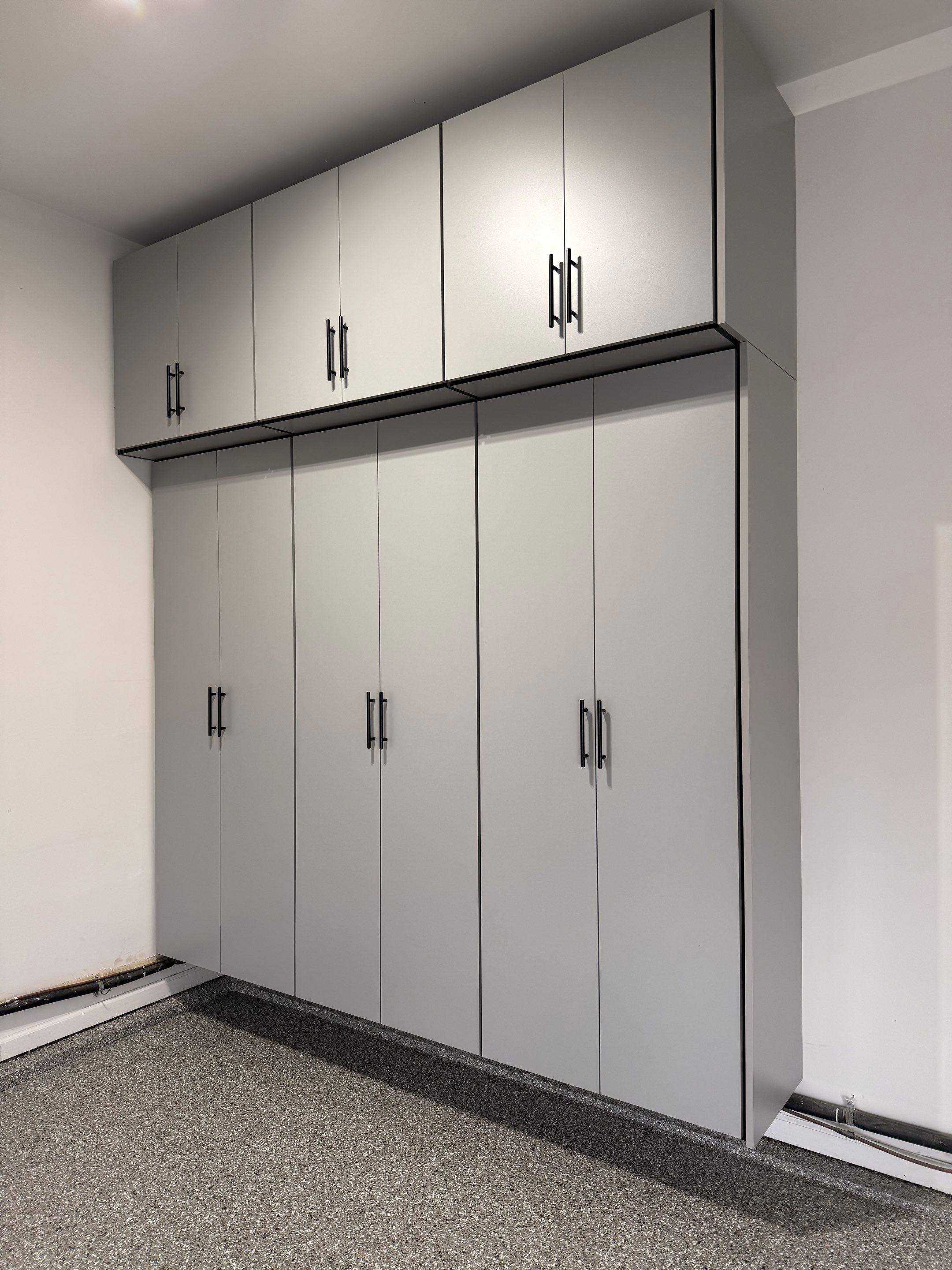 A Double Stack Cabinet System Is Also Possible! by Banner Garage