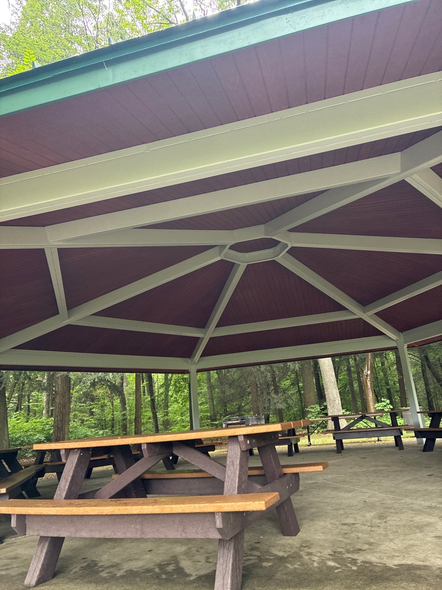 Grand Haven Park Pavilion Painting and Wood Ceiling Refinishing by Gordon Painting