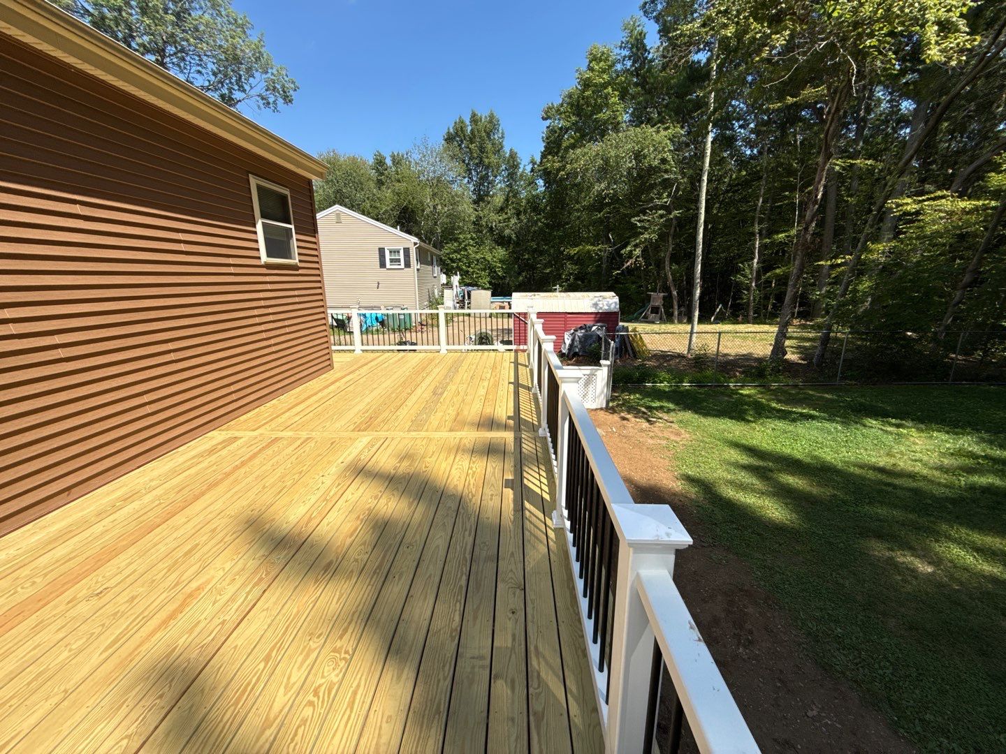 Custom Pressure-Treated Deck and Accessible Ramp Installation in York by Sensible Home Solutions