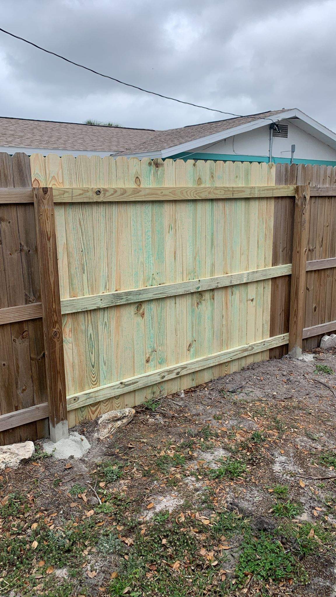 Pressure-Treated Wood Privacy Fence Repair in North Fort Myers by True Fence LLC