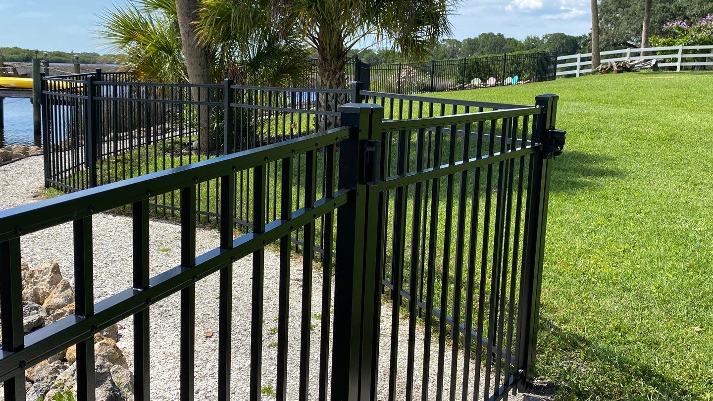Bradenton, FL 4ft. Tall 3-Rail Ranch Rail and 4ft. Tall 3-Rail Black Aluminum Fence by Asap fence and gates, LLC