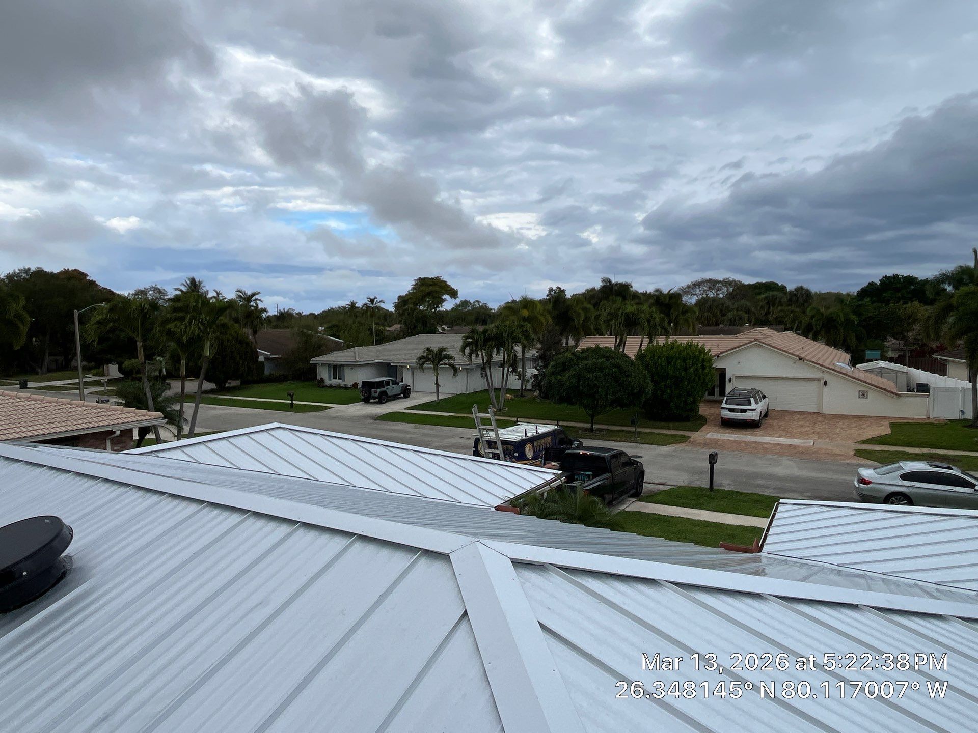 Residential Roofing Installation using 1" Nail strip metal roof by BLUES BROTHERS CONSTRUCTION CORP