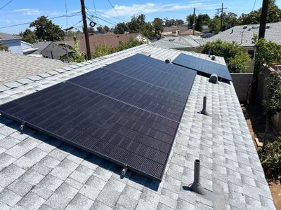 Solar Panel Installation with Black 450W Modules in Monterey Park