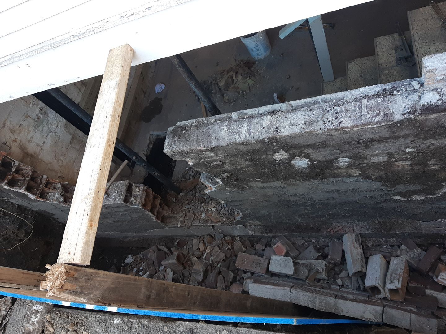 Basement Wall Rebuild with Exterior Waterproofing by Toledo Basement Repair