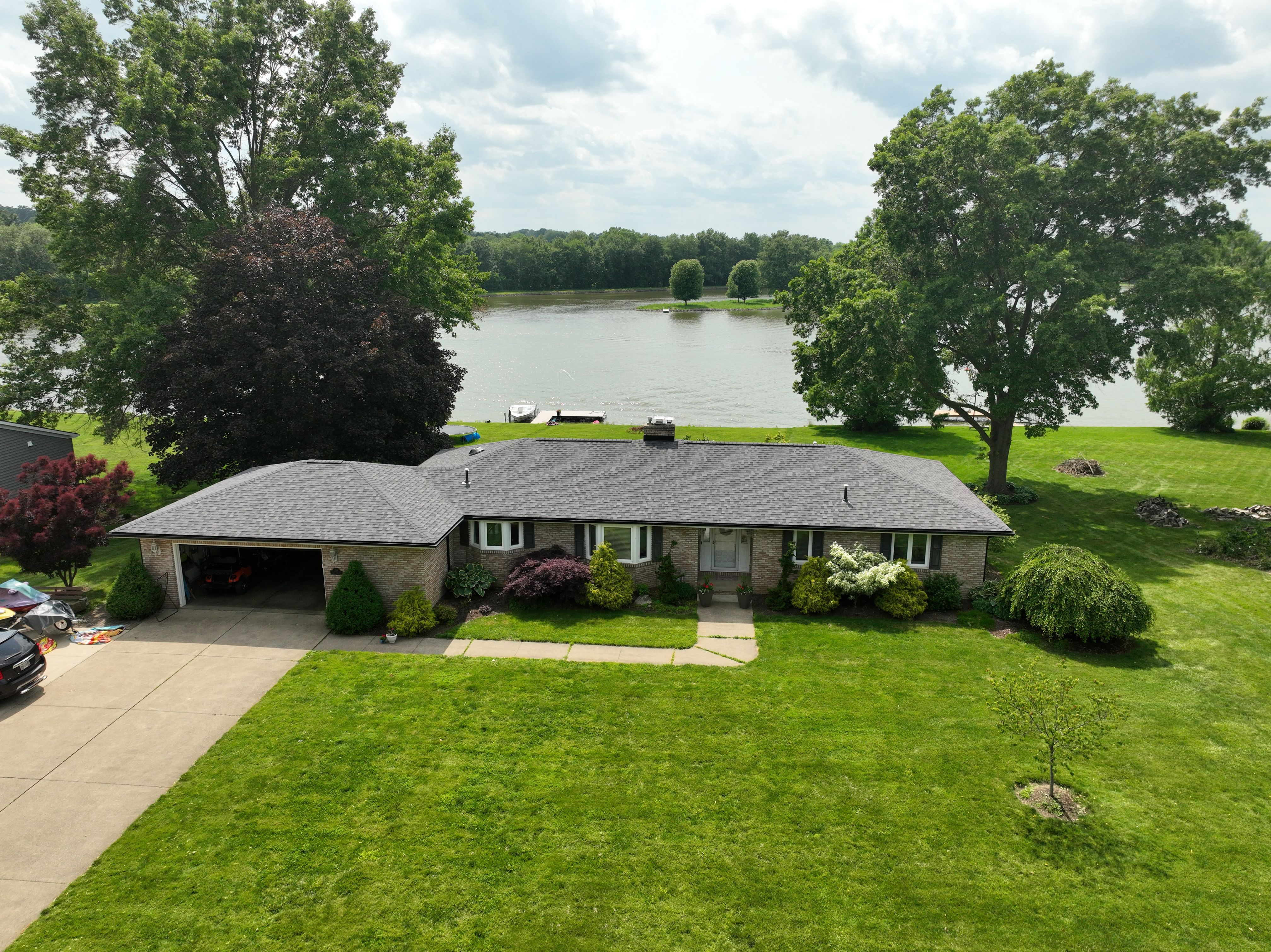 Residential Roof — Nine Aerial Views of a Perfect Install by Cornerstone Roofing And Siding