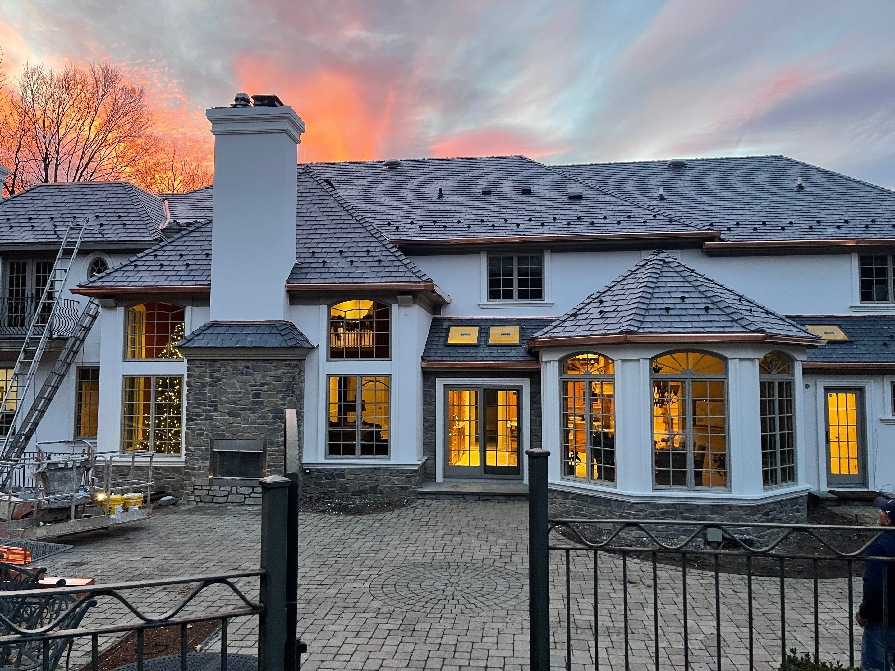 Full Slate - Stucco - Copper Remodel by USA Roof Masters