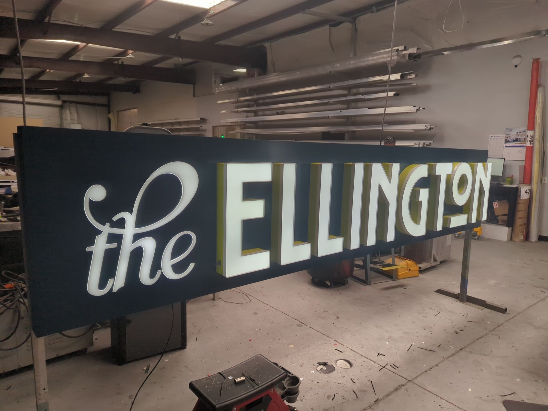 Channel Letters on Backer for Ellington by SignCrafters