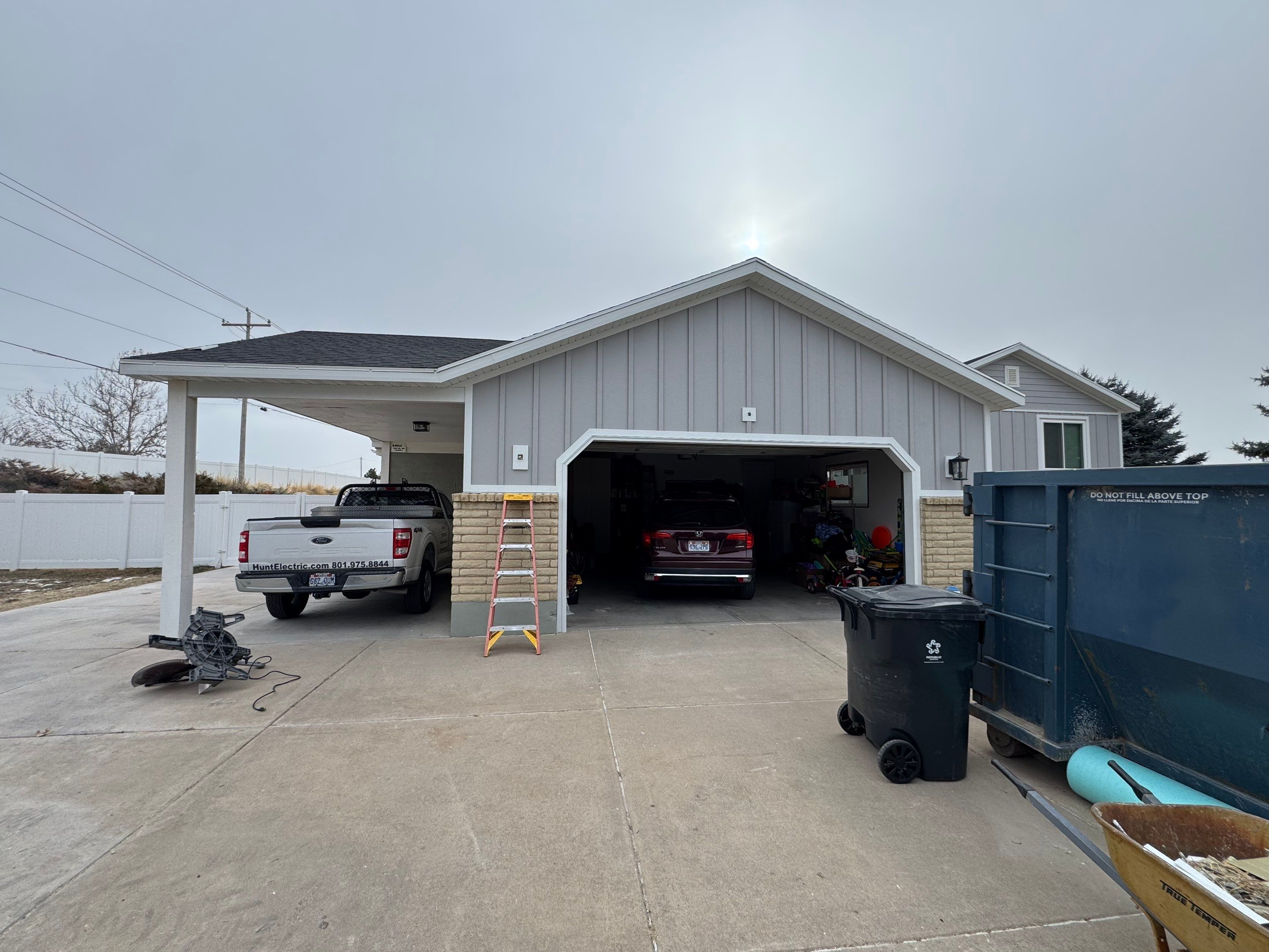 Ogden | Thermal Hardie Upgrade with Mixed Profiles | Pearl Gray by Ideal Siding Utah