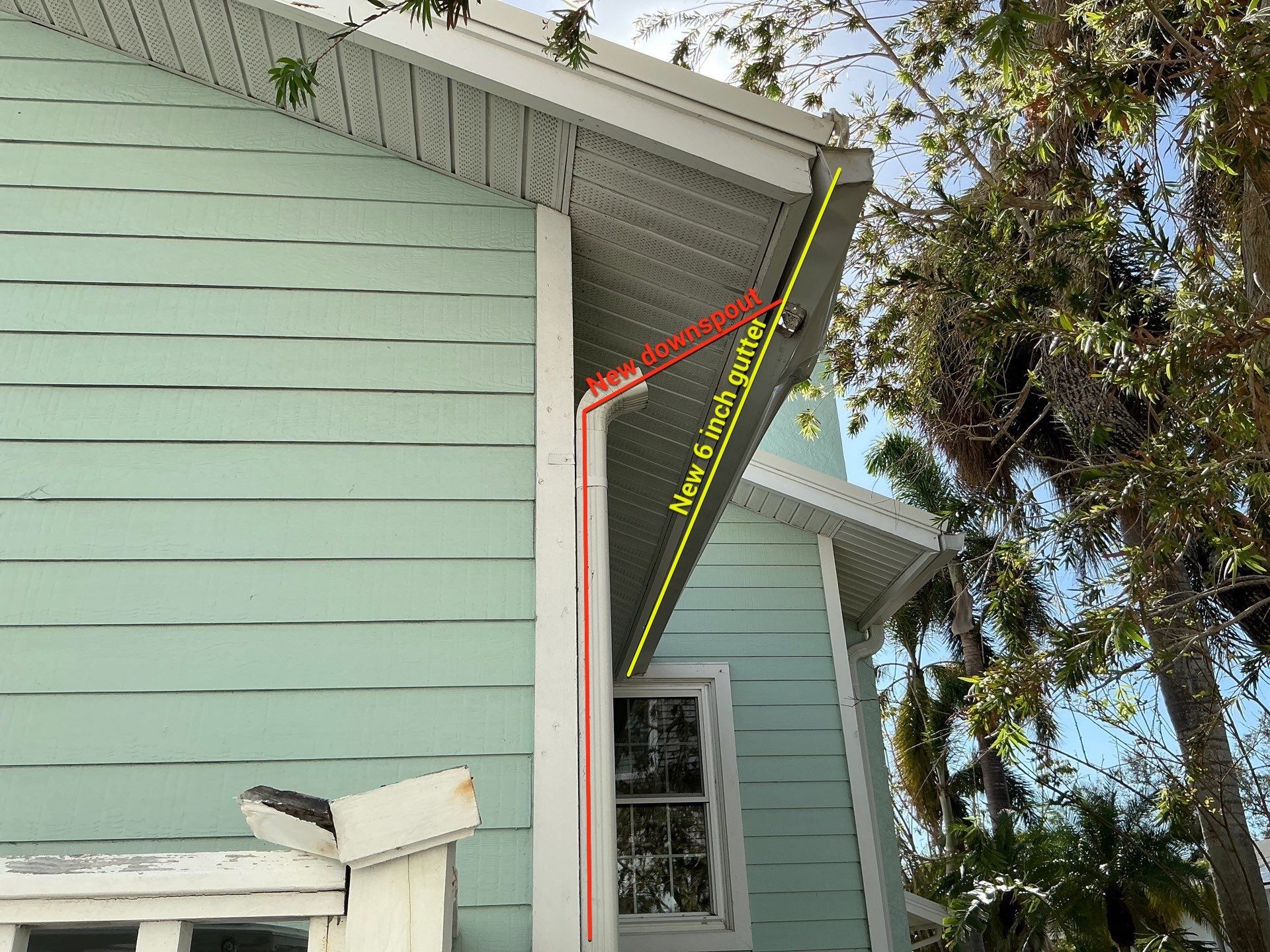 6-Inch Seamless Gutters in Siesta Key FL by Gutter Professor by Gutter Professors