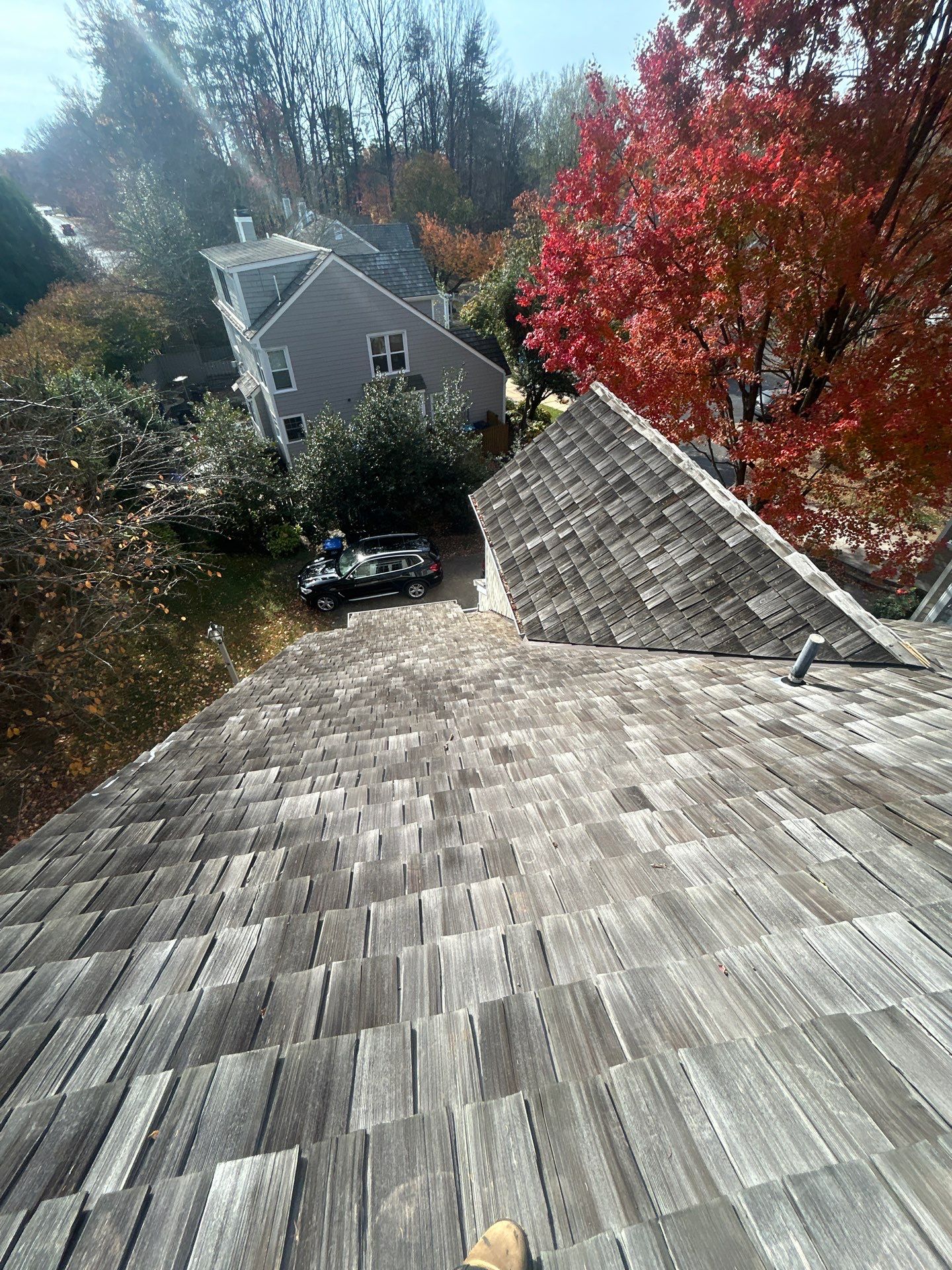 Reston :  Residential Roof Replacement with Brava Synthetic Cedar Shake Class C Natural  by RM Banning, Inc.