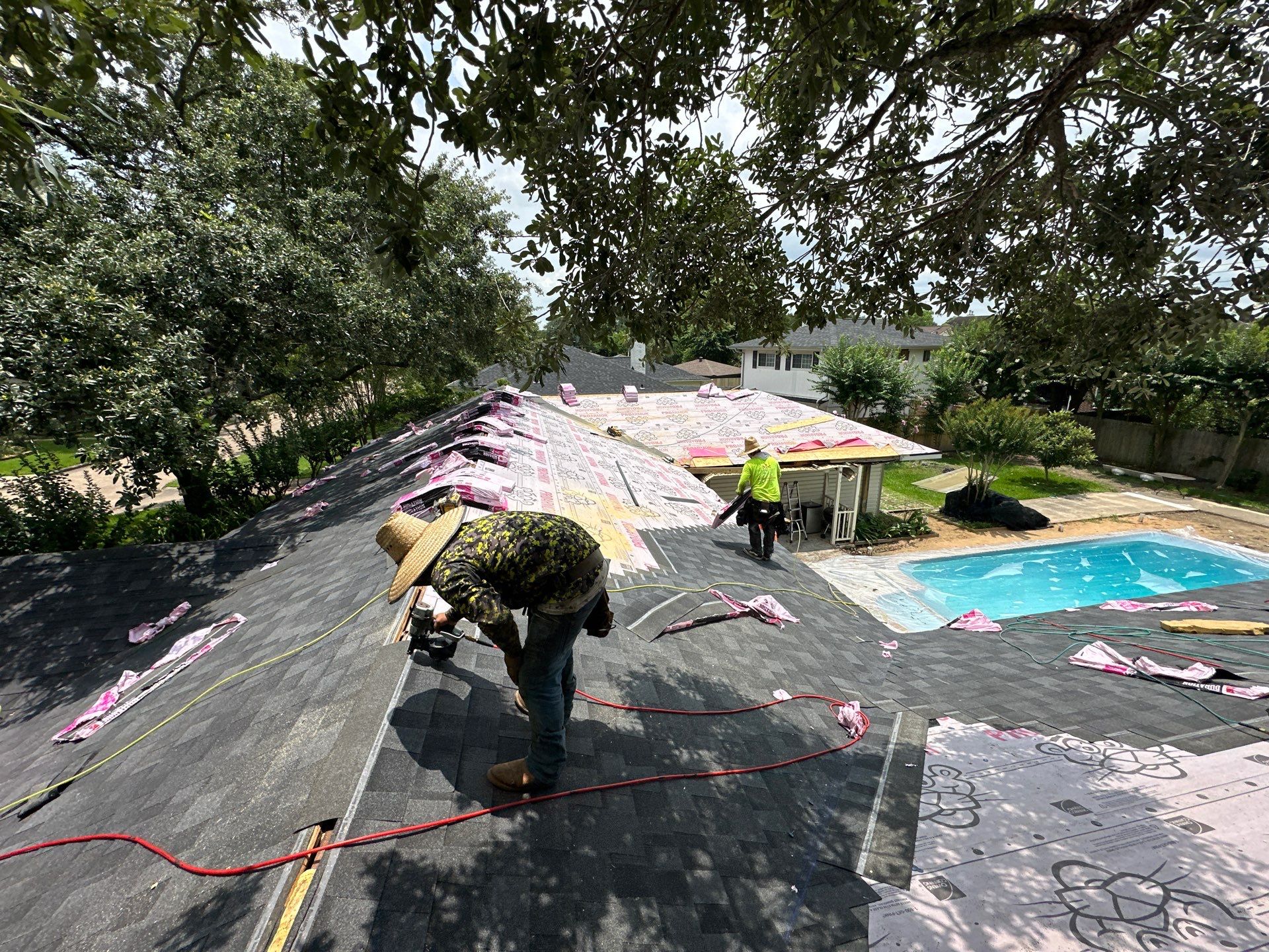 Project in Houston by Motion Roofing