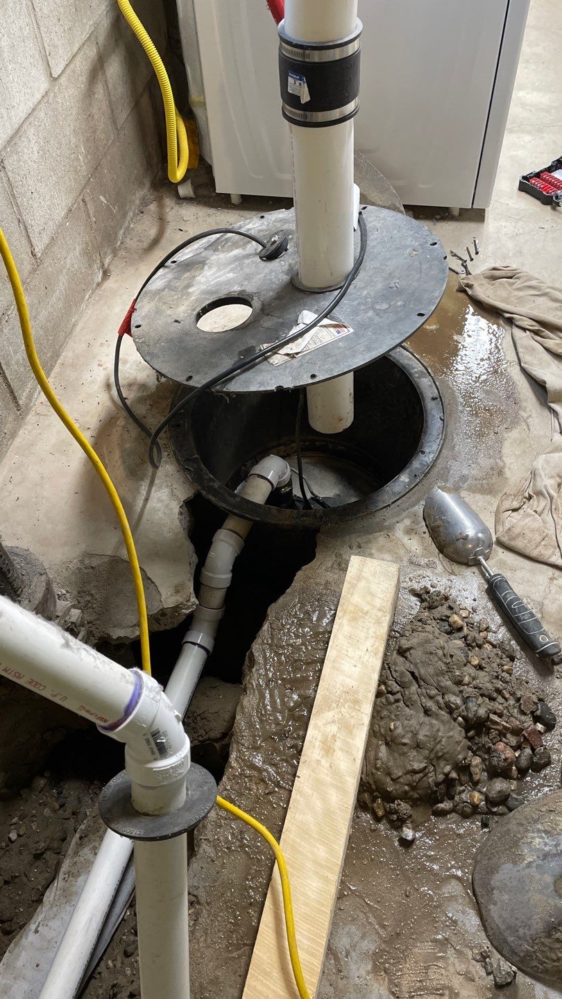 Tying Into an Existing Drain Tile System for Alec by Waterproofing Northeast