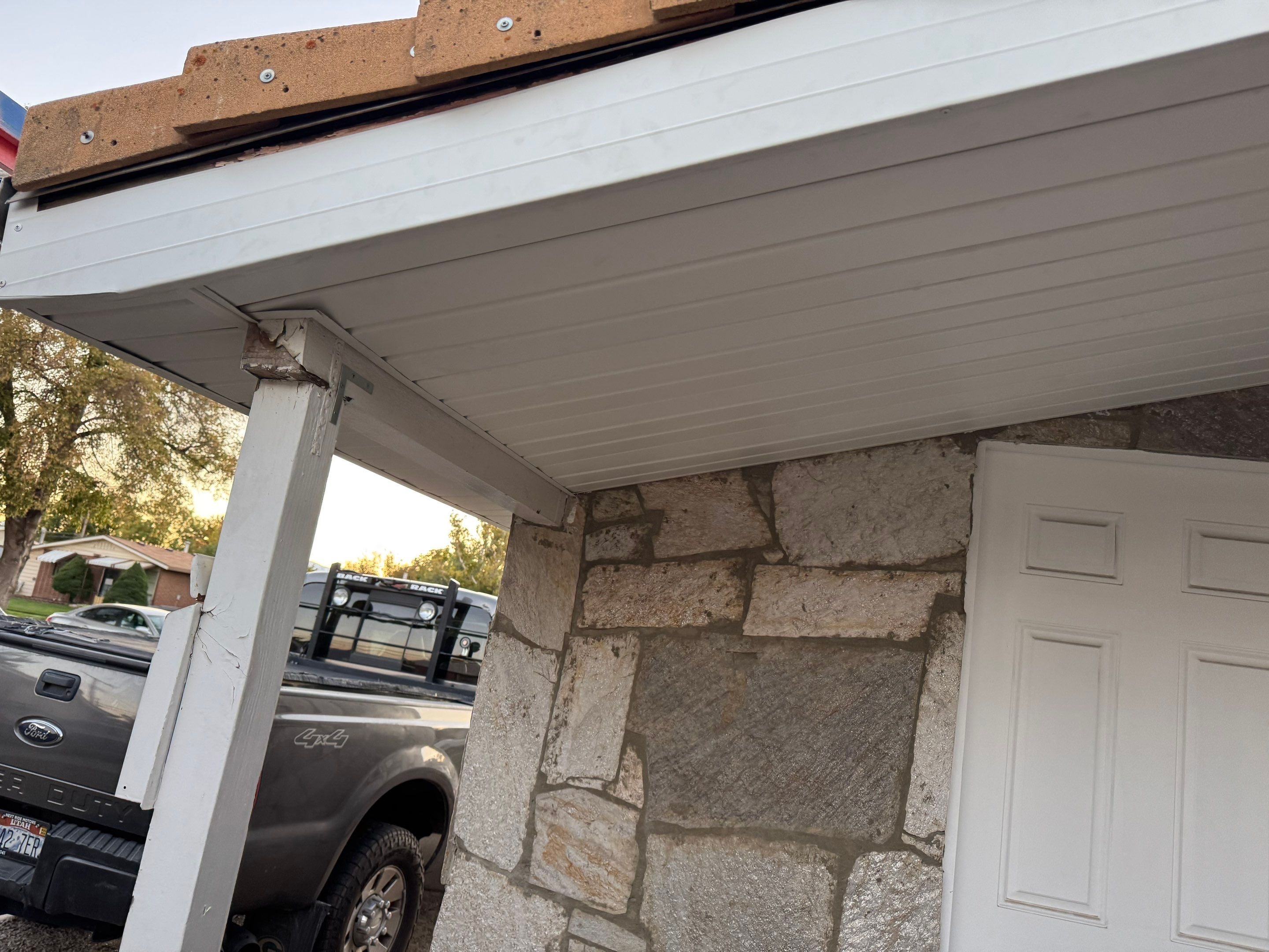 Salt Lake City | Gable Board & Batten & Roofline Overhaul | White by Ideal Siding Utah