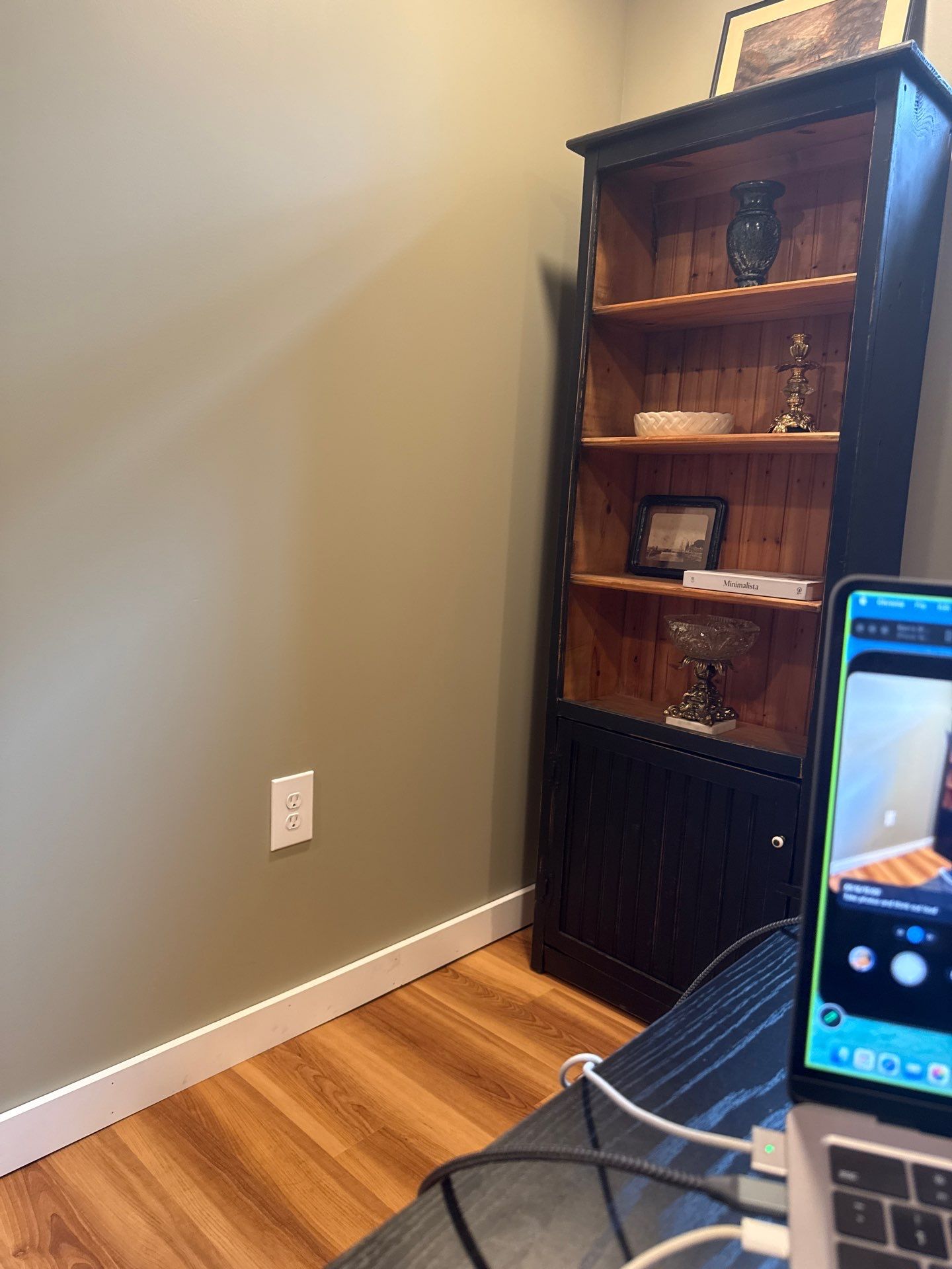 Lincoln Interior Renovation Featuring Sage Green Walls and Laminate Flooring by CompanyCam Sales Demo
