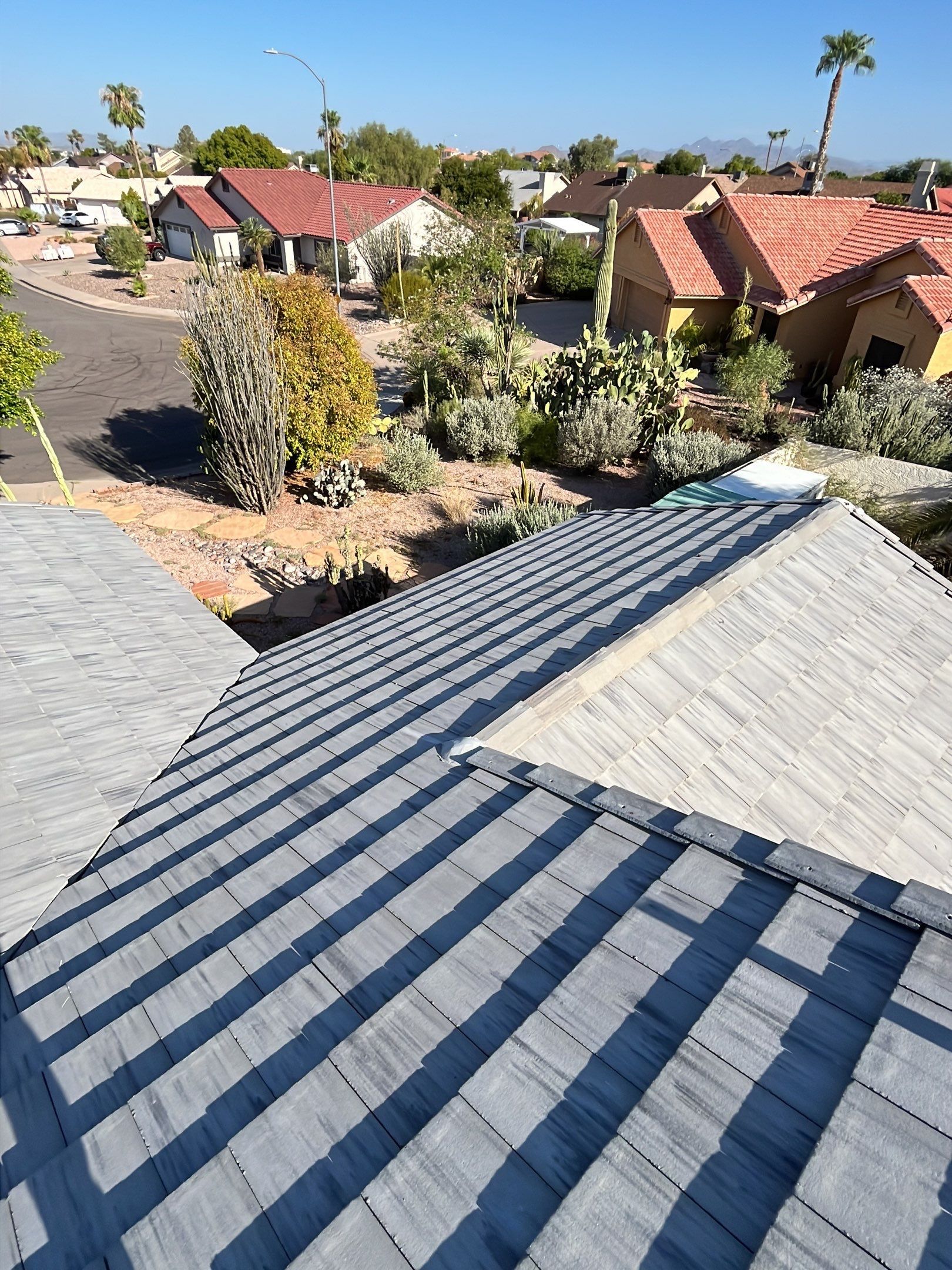 Sterling Gray Concrete Tile by Reimagine Roofing