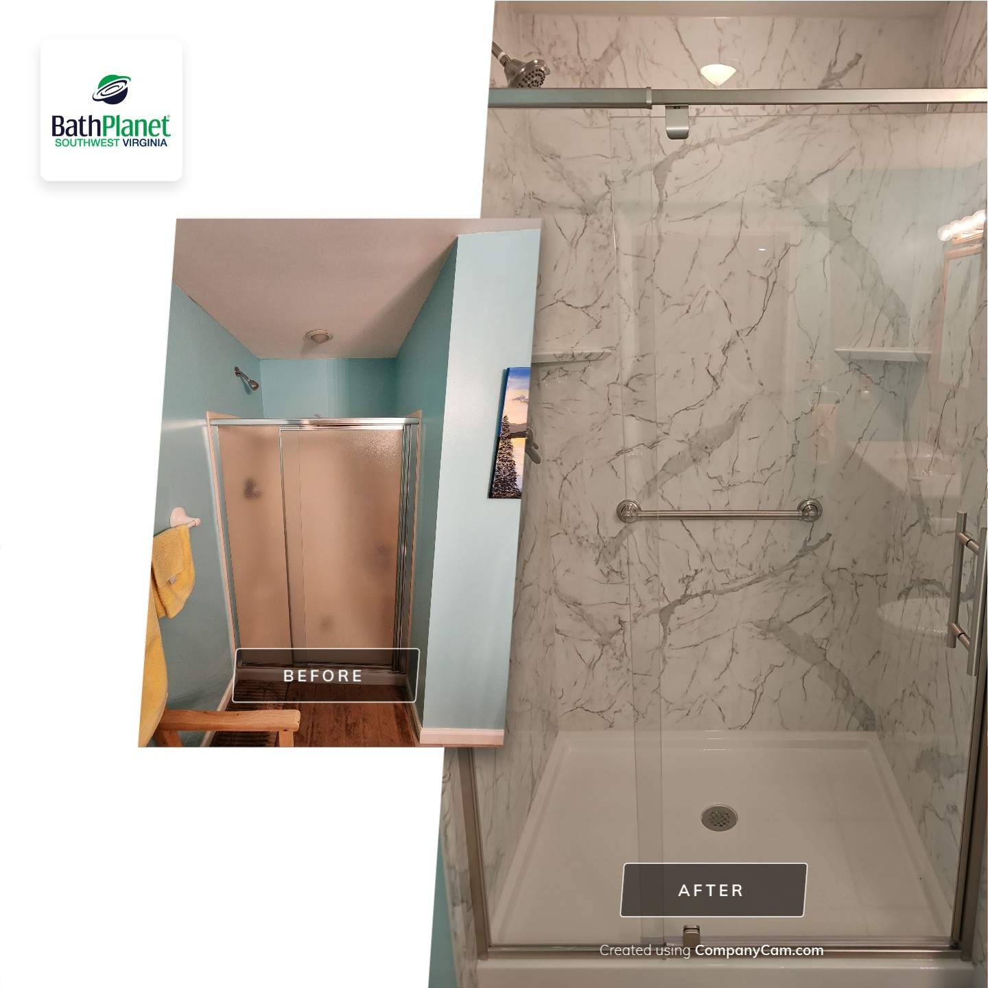 Shower Upgrade by BathPlanet SW Virginia
