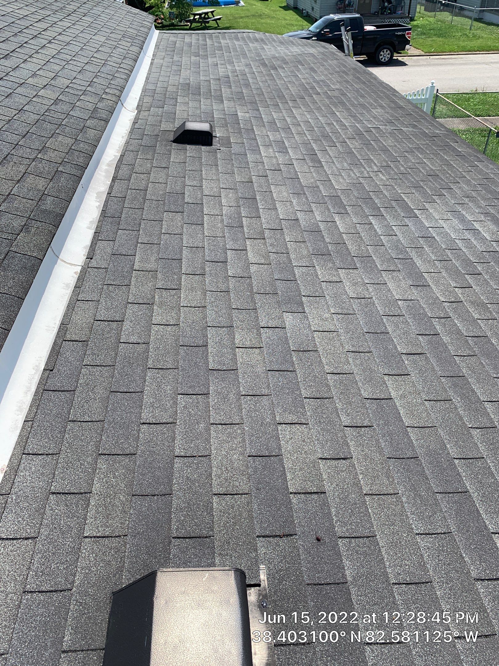 Residential Roofing Installation using Certainteed Landmark Shingles Colonial Slate Color by Secure Construction Company Inc