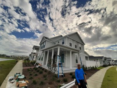Seamless Gutter Installation using White K-Style Gutters