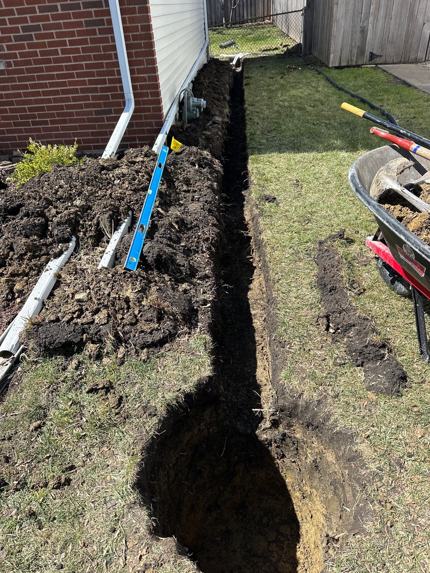 French drain and Sump pump reroute to flo well by A&N