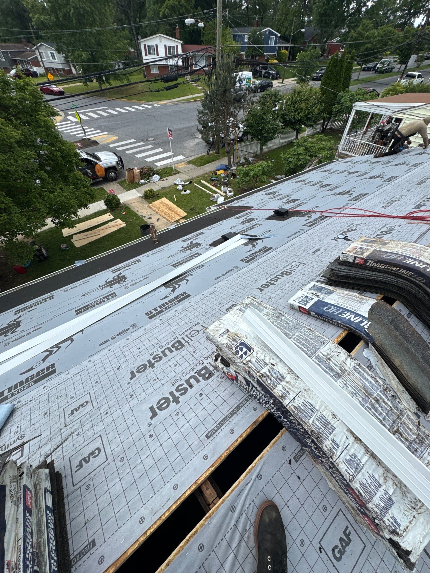 Residential Roofing Installation using GAF HDZ SHINGLES by La Bendicion Contruction Llc