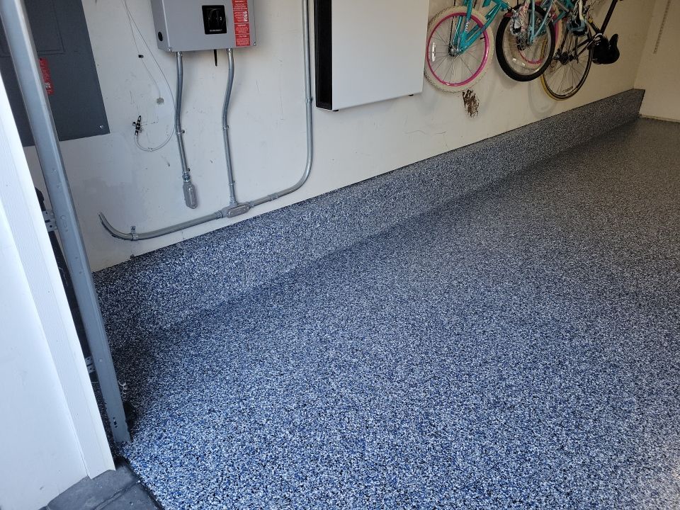 1-Car Penntek Garage Floor in Orbit by Spectrum Painting, LLC