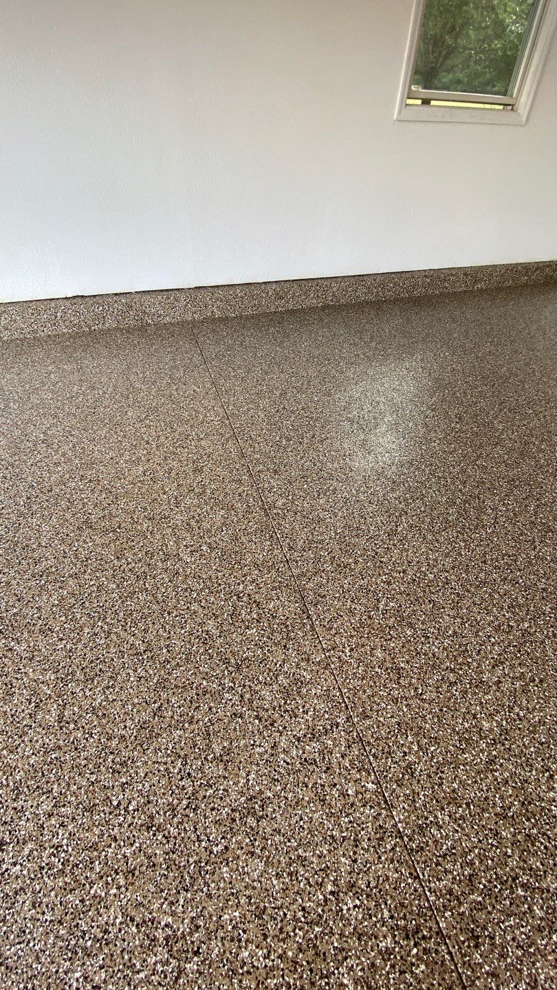 Garage Floor using Desert Sand by Your1DayFloor.com