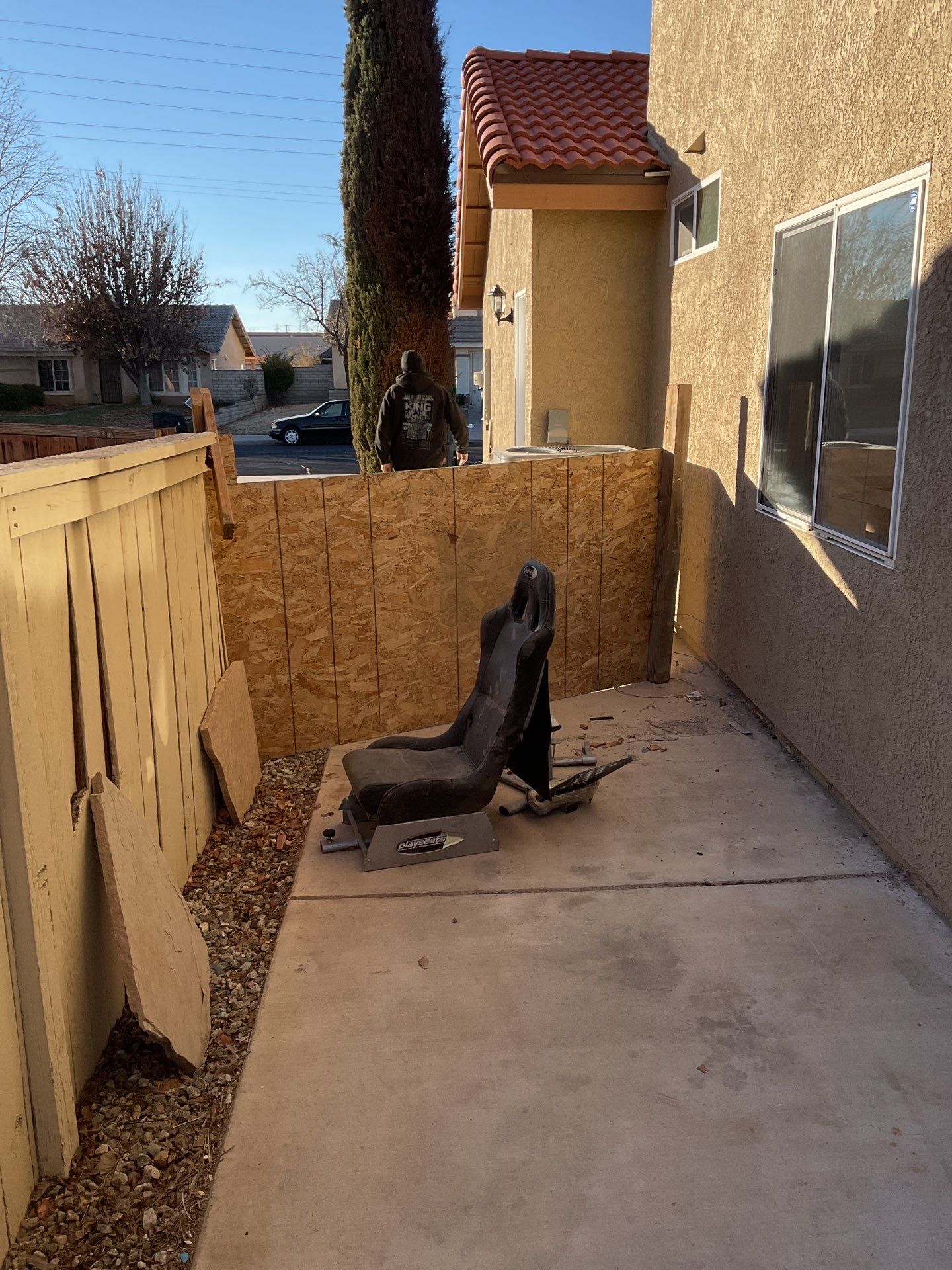 Beautiful vinyl fence installation by Fence Guys Inc.