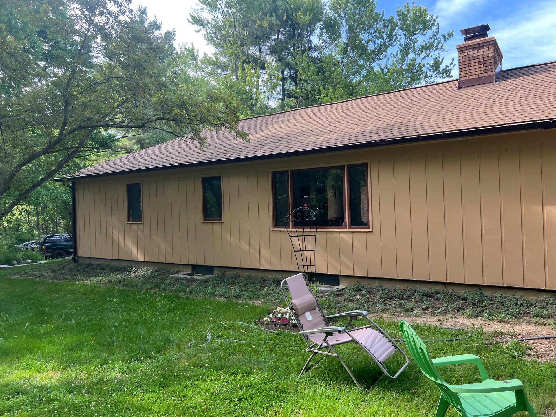 Exterior Painting on this Clarkston Home by Top Shelf Painter