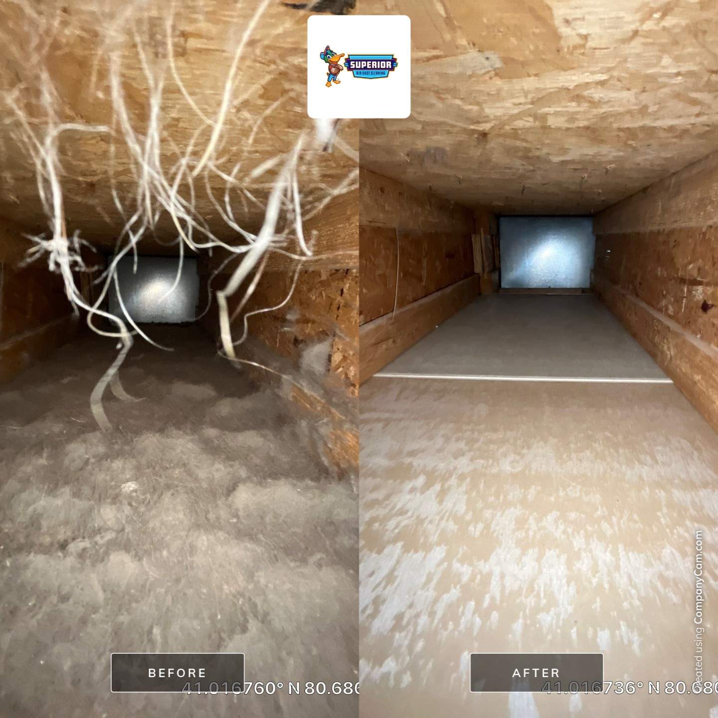 Air Duct Cleaning With a Vacuum Truck in Boardman, OH by Superior Air Duct Cleaning