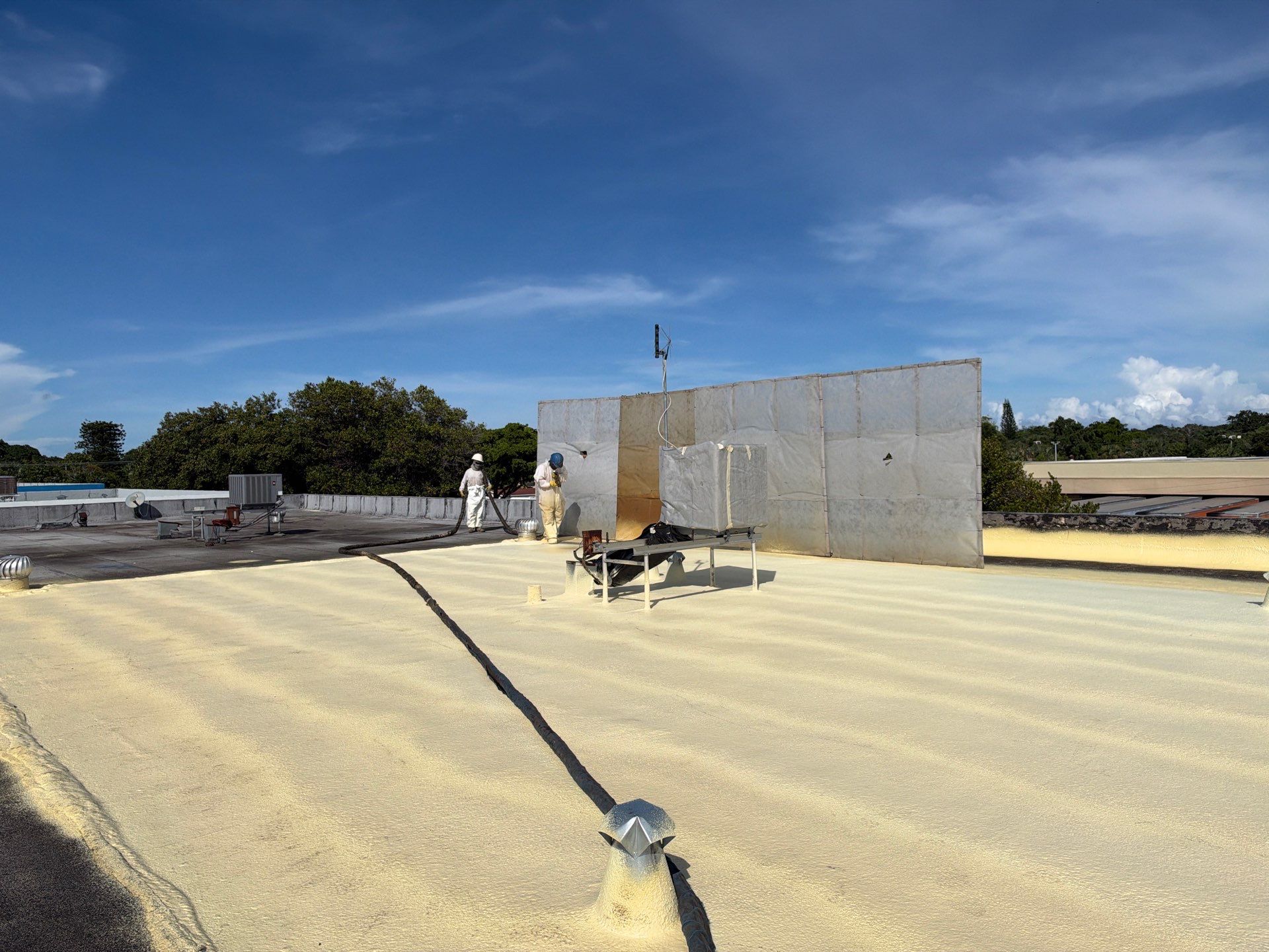 Commercial Roof Restoration and Spray Foam Insulation in Fort Lauderdale by Roof King LLC