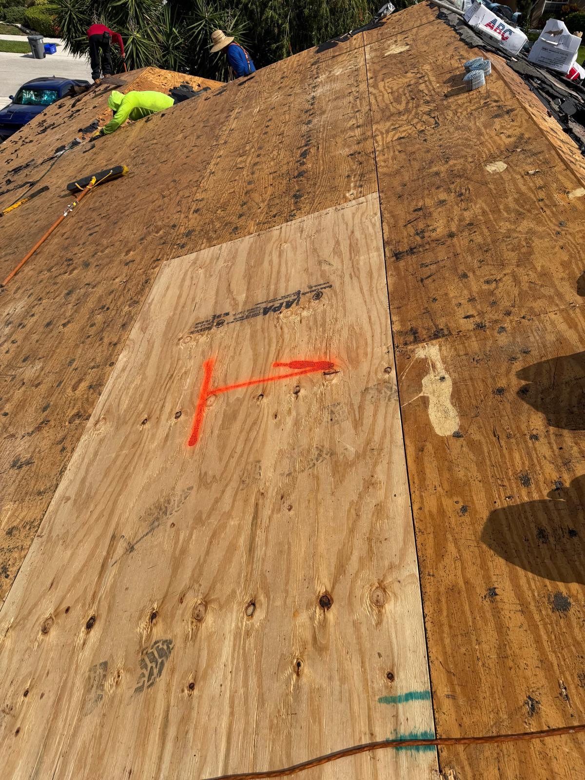 Tile Roof Replacement and Sheathing Repair in Boynton Beach by Aastro Roofing