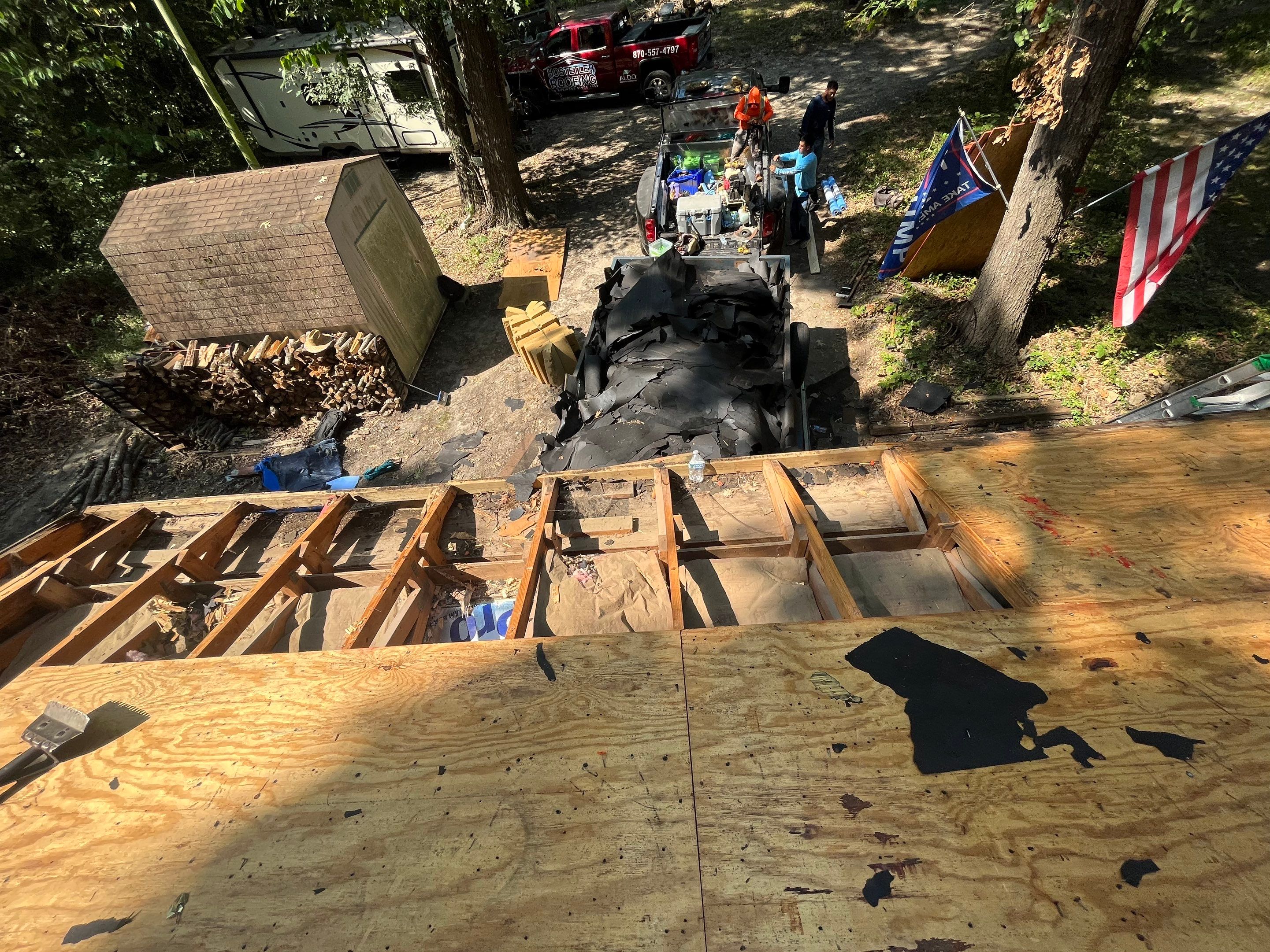 Residential Metal Roof Replacement using Reed's Metals: 29 GA. Colored Residential Panel by Hostetler Roofing